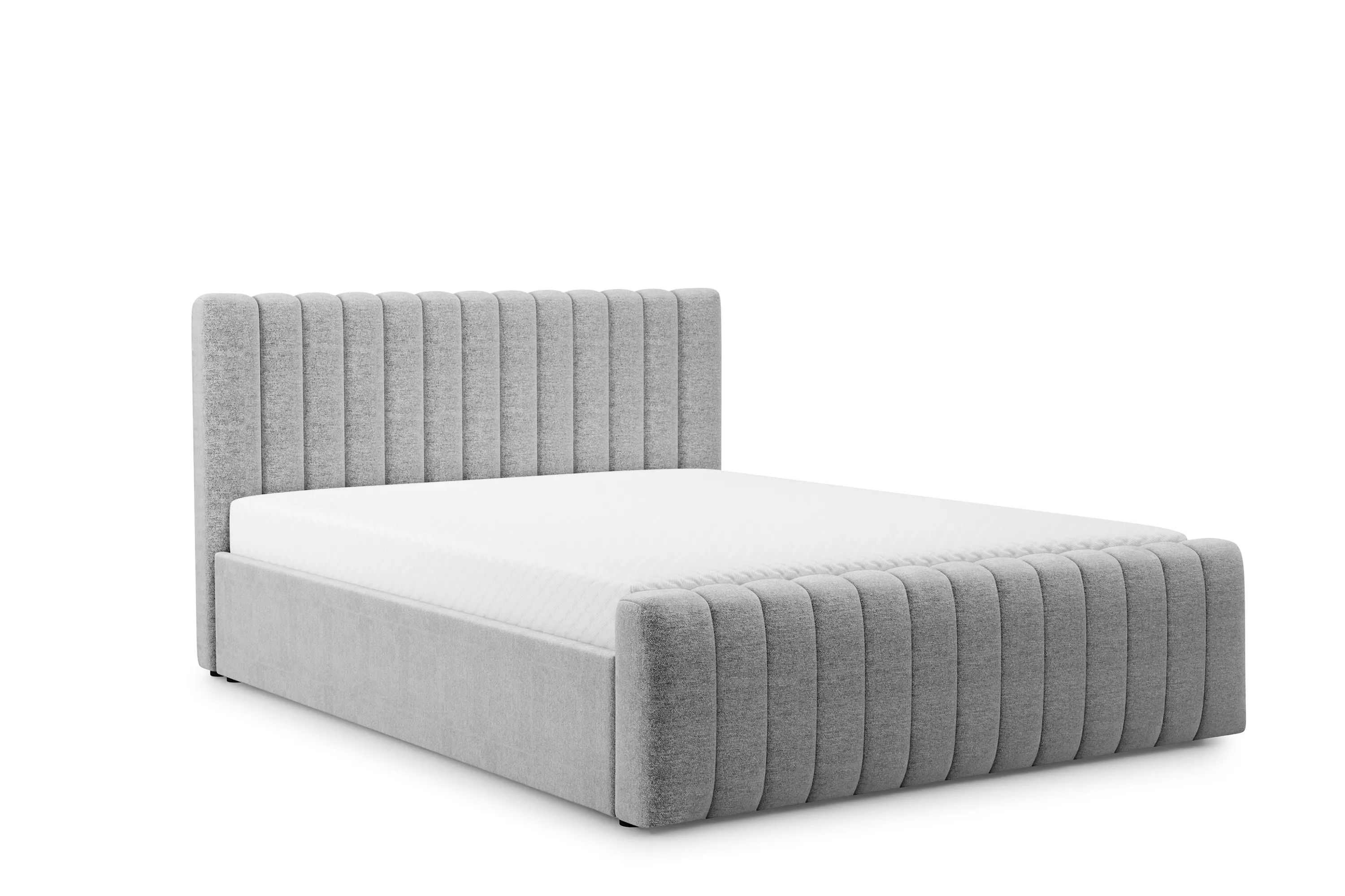 Łóżko Nicole z pojemnikiem / 120x200 / Raven 06 - szary Łóżko Nicole z pojemnikiem / 120x200 / Raven 06 - szary