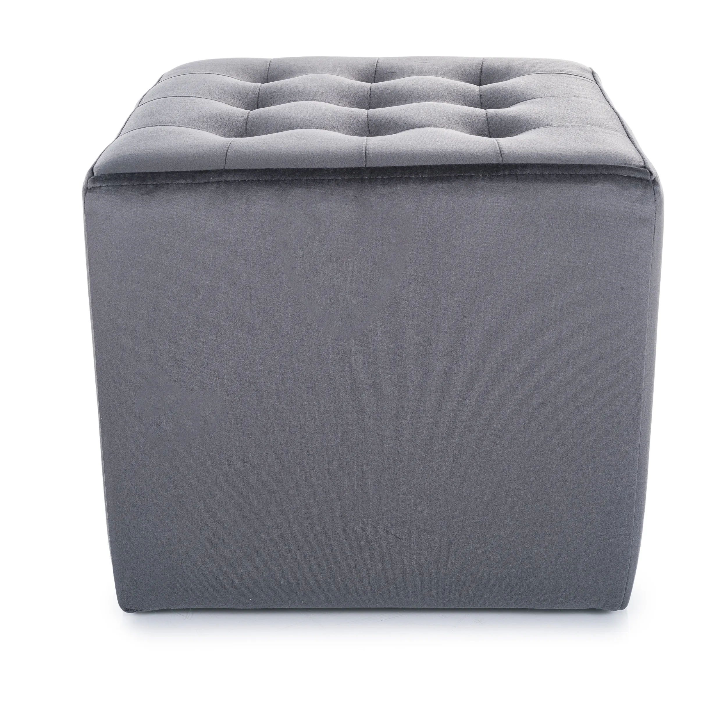 Pufa LORI Velvet szara aksamitna Signal - LORISZV