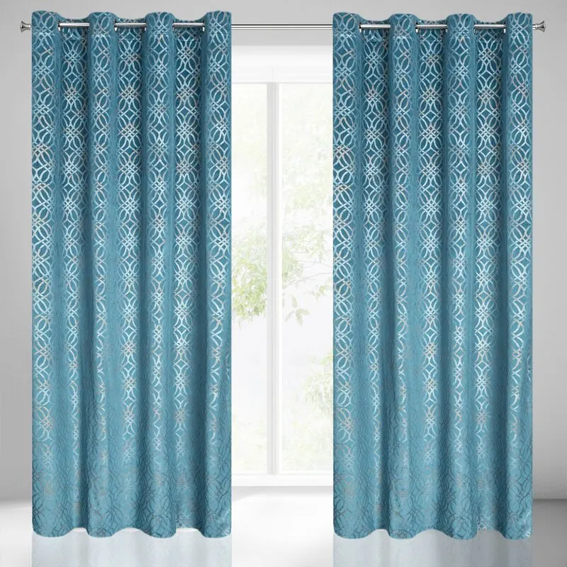 ZASŁONA GOTOWA ARETA 140X250 CM NIEBIESKI ZASŁONA GOTOWA ARETA 140X250 CM NIEBIESKI