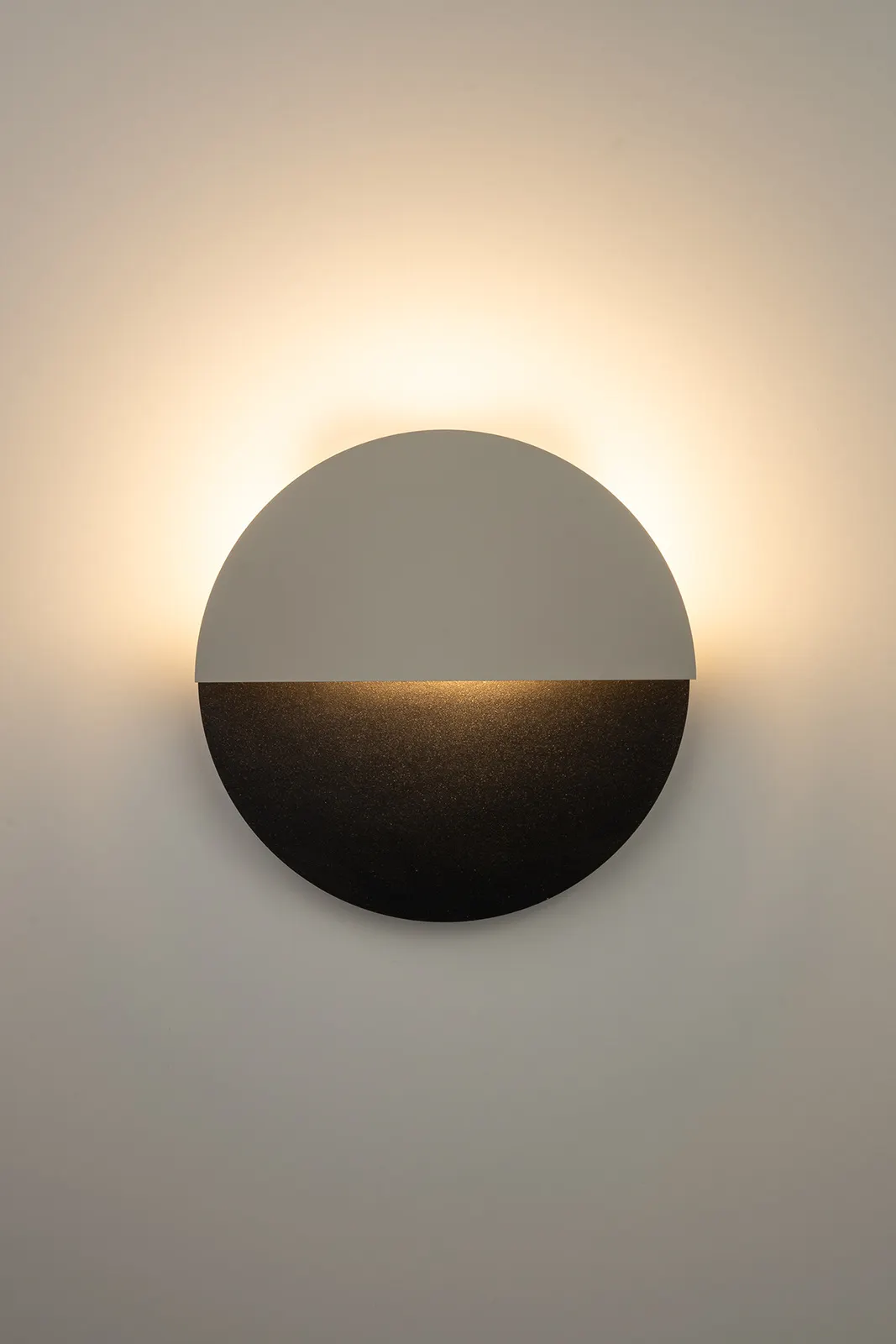 Kinkiet okrągły LUNA S czarno-beżowy - SI_40859