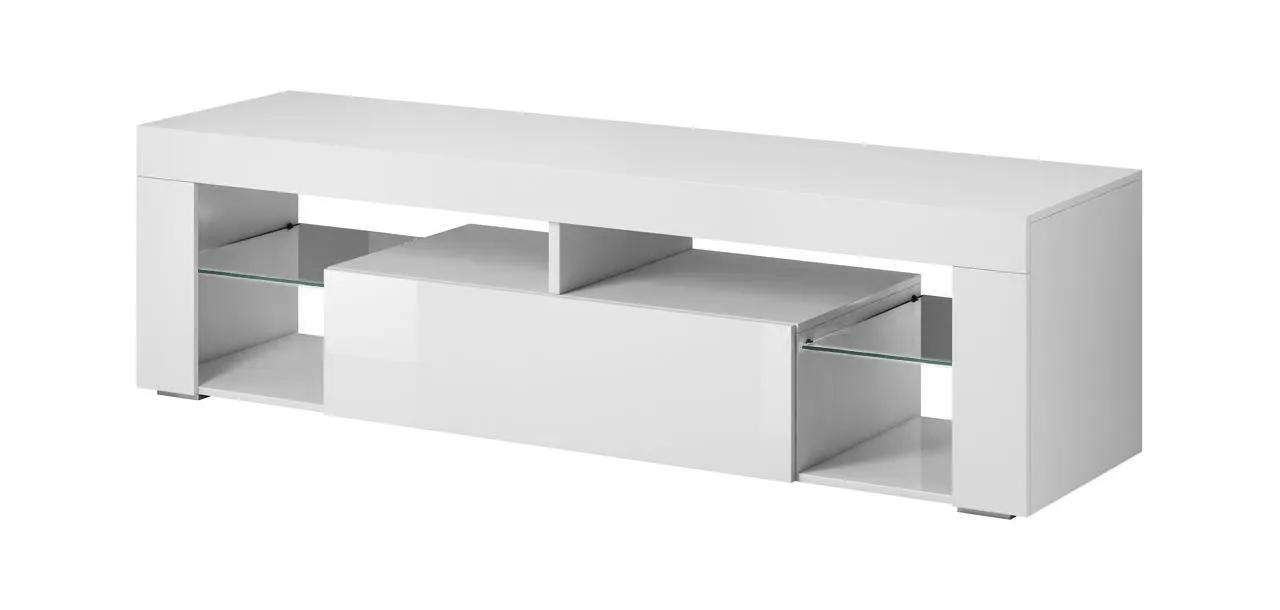 Szafka RTV EVEREST BIAŁY/BIAŁY POŁYSK Szafka RTV EVEREST BIAŁY/BIAŁY POŁYSK