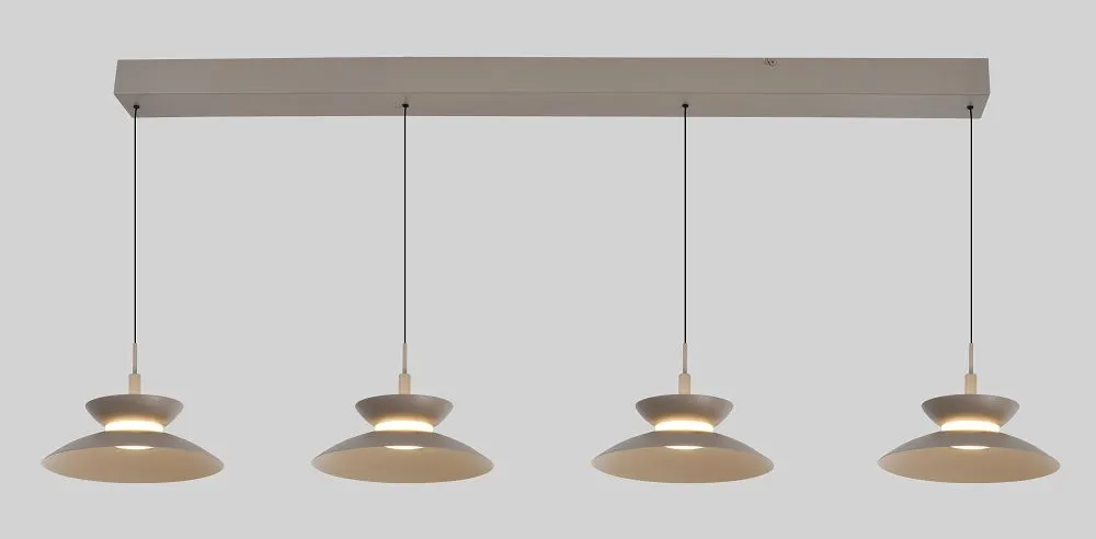 Lampa wisząca prosta GUBBIO 4 LED kaszmirowa