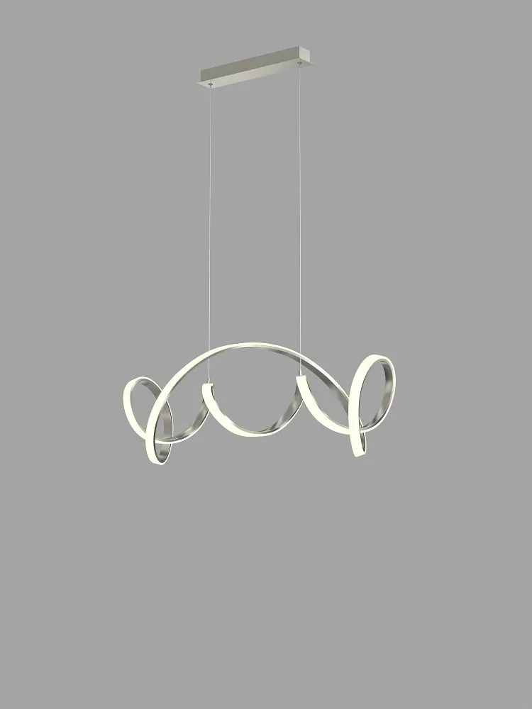 image lampa wisząca, kandelabry, kolor biały, metal, nowoczesny design