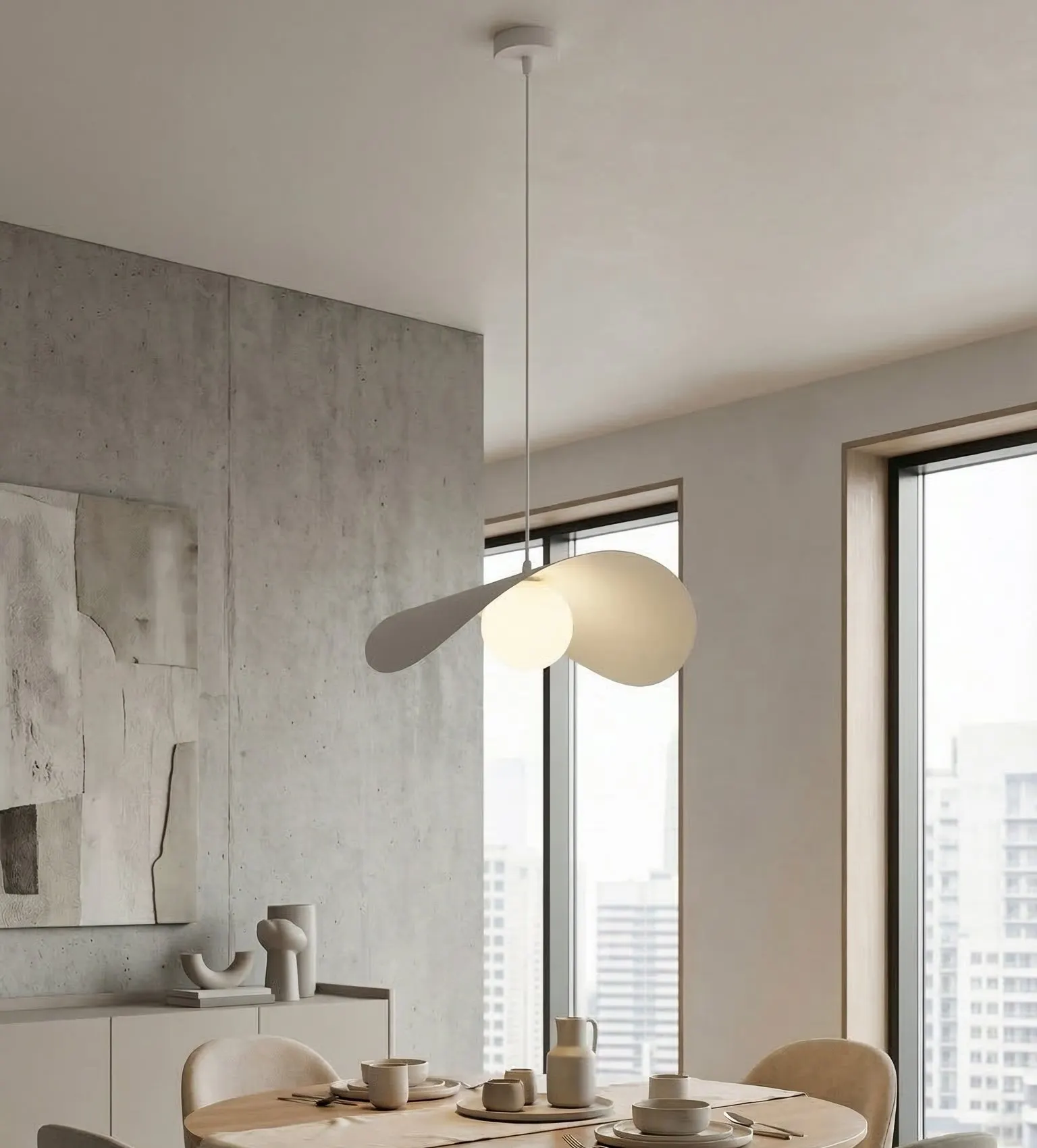 image lampa wisząca, kuchnia/jadalnia, szkło, minimalistyczny, neutralny kolor