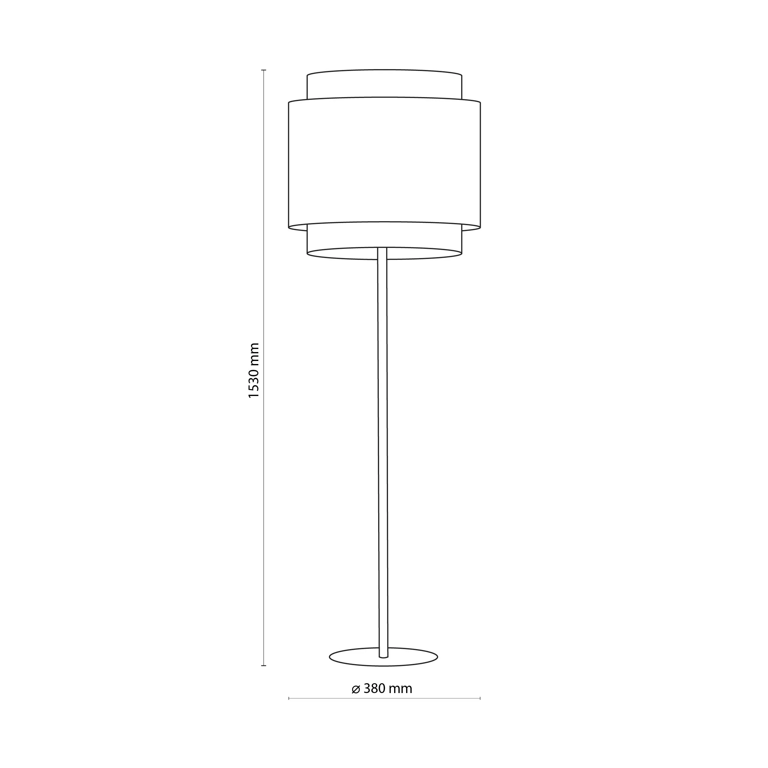 Lampa podłogowa BOHO czarna z brązowym kloszem z plecionki 153x38cm - TK_5568