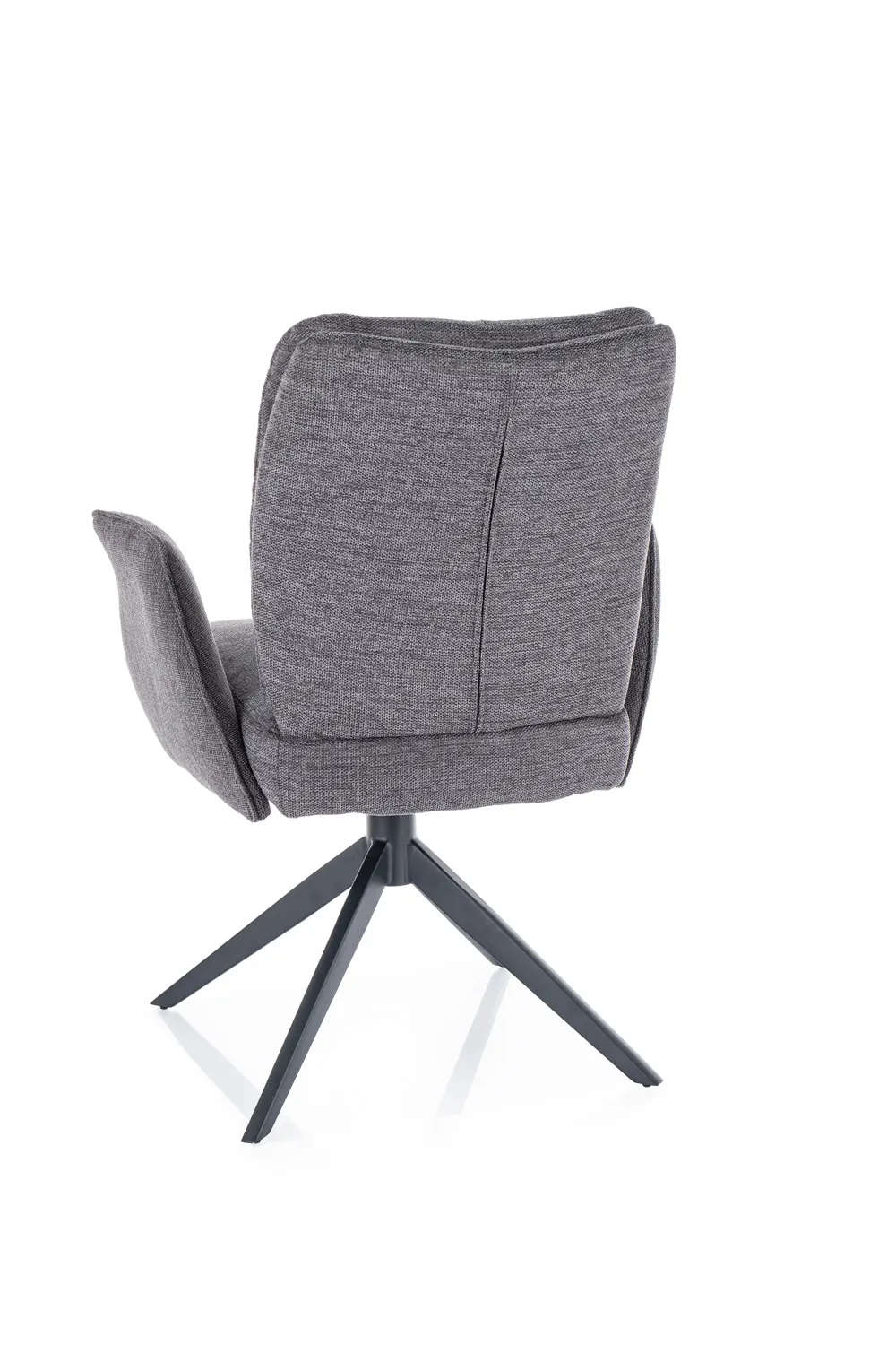 KRZESŁO WING BREGO CZARNY STELAŻ/C.SZARY 18 - WINGBRCCSZ