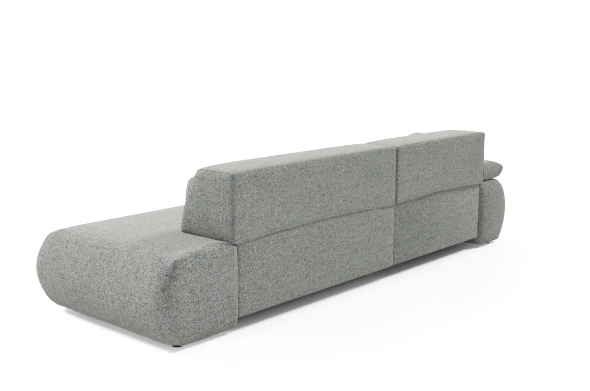 Narożnik rozkładany z pojemnikiem PUENTE 286 cm lewostronny stalowy - PUENTE_NAR_PUENTE92_L