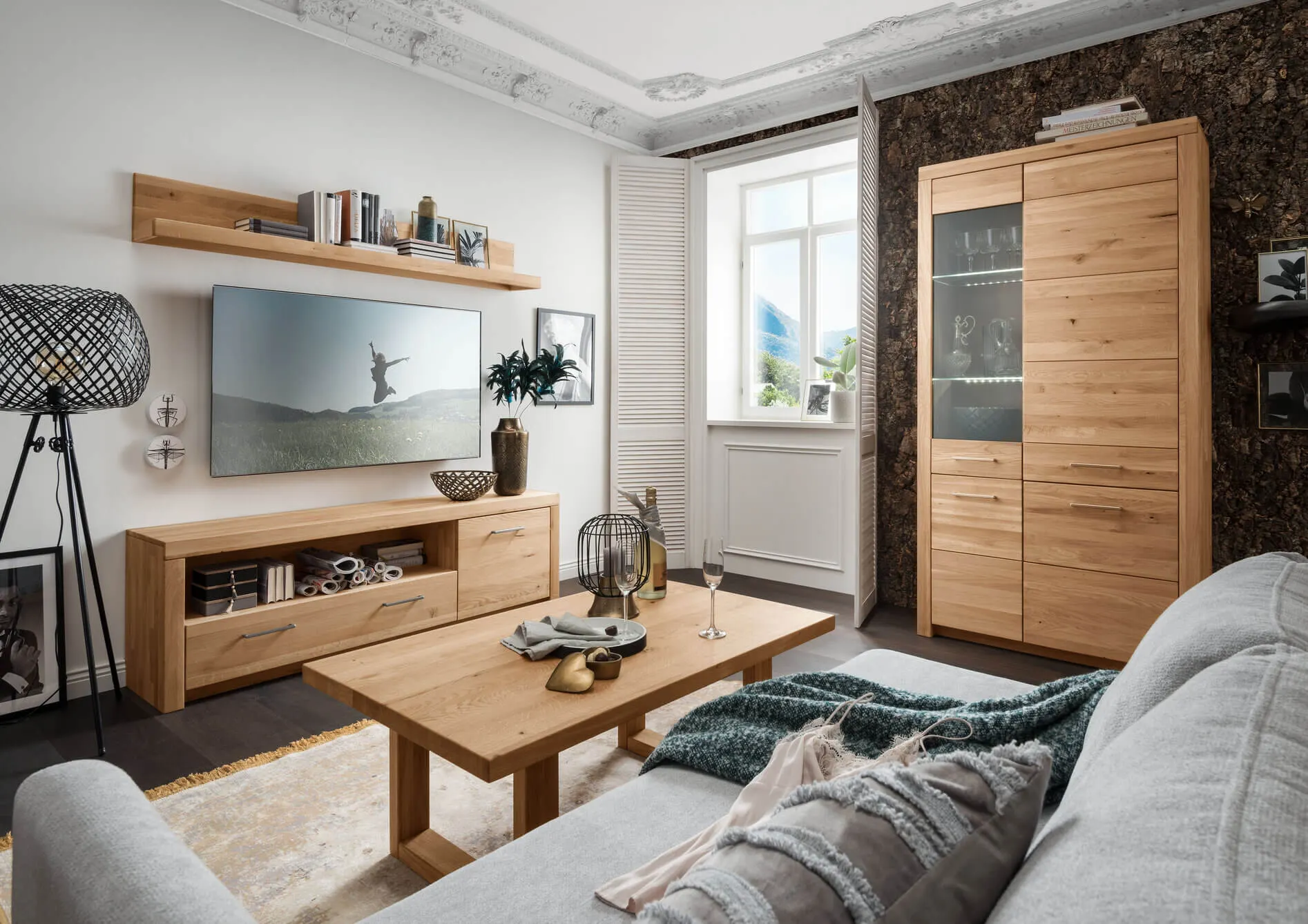 Stolik kawowy prostokątny dębowy DOVE 110x70x45 - GK_1031691601