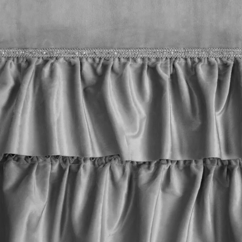 ZASŁONA GOTOWA CARLI NA TAŚMIE 140 X 270 CM SREBRNY - EU_454034