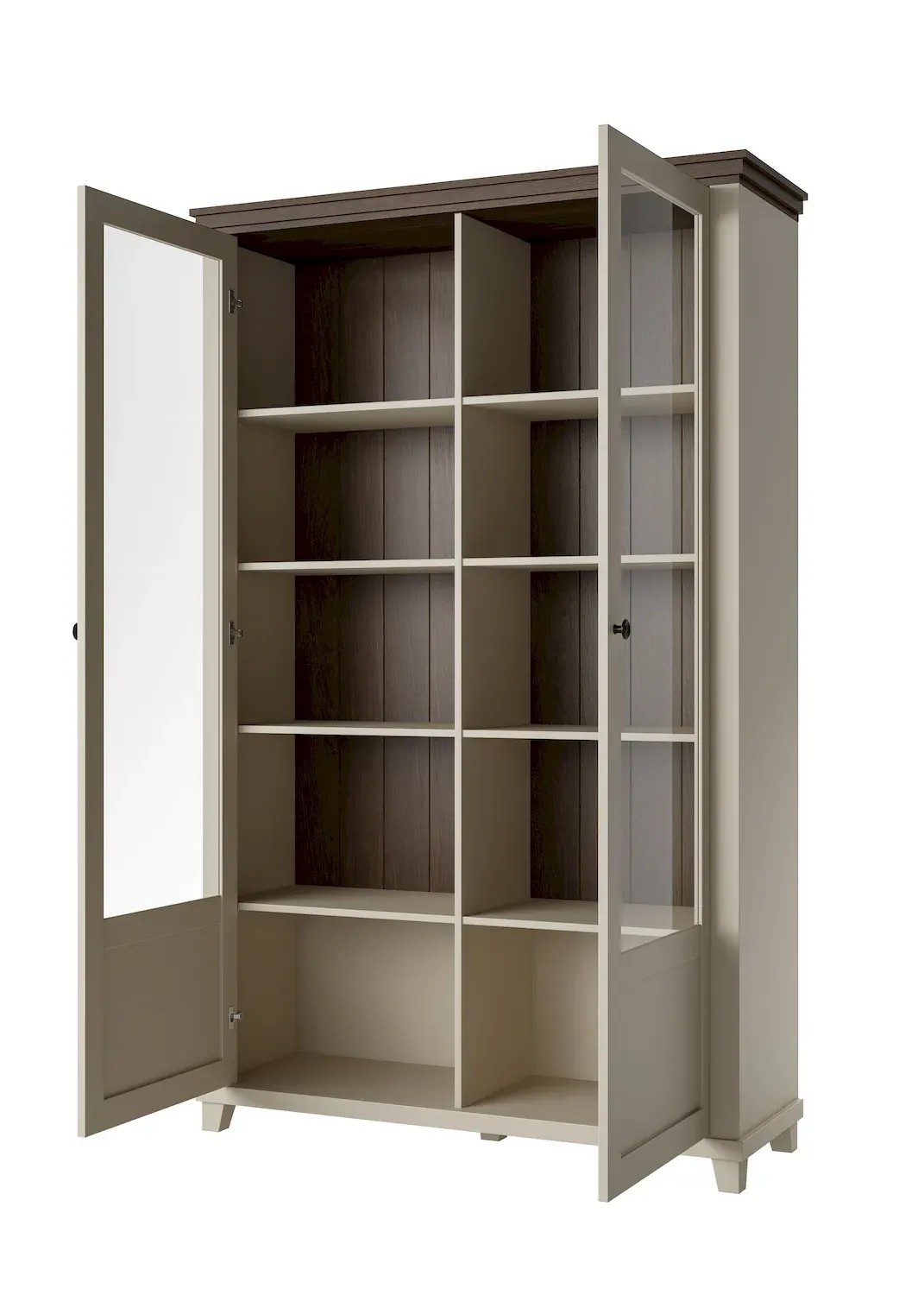 Witryna 2-drzwiowa EVORA WM beż jasny dąb dunin - 24D1JU13