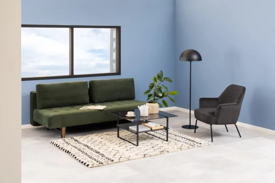 Fotel na metalowych nóżkach OCTAVIA Szary - 0000090653