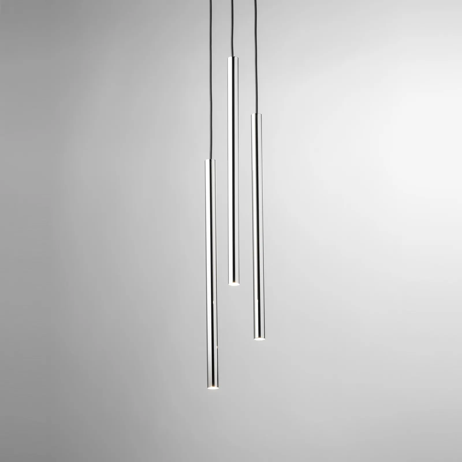 Lampa wisząca SOPEL LUX 3 czarno-srebrna — zdjęcie 3