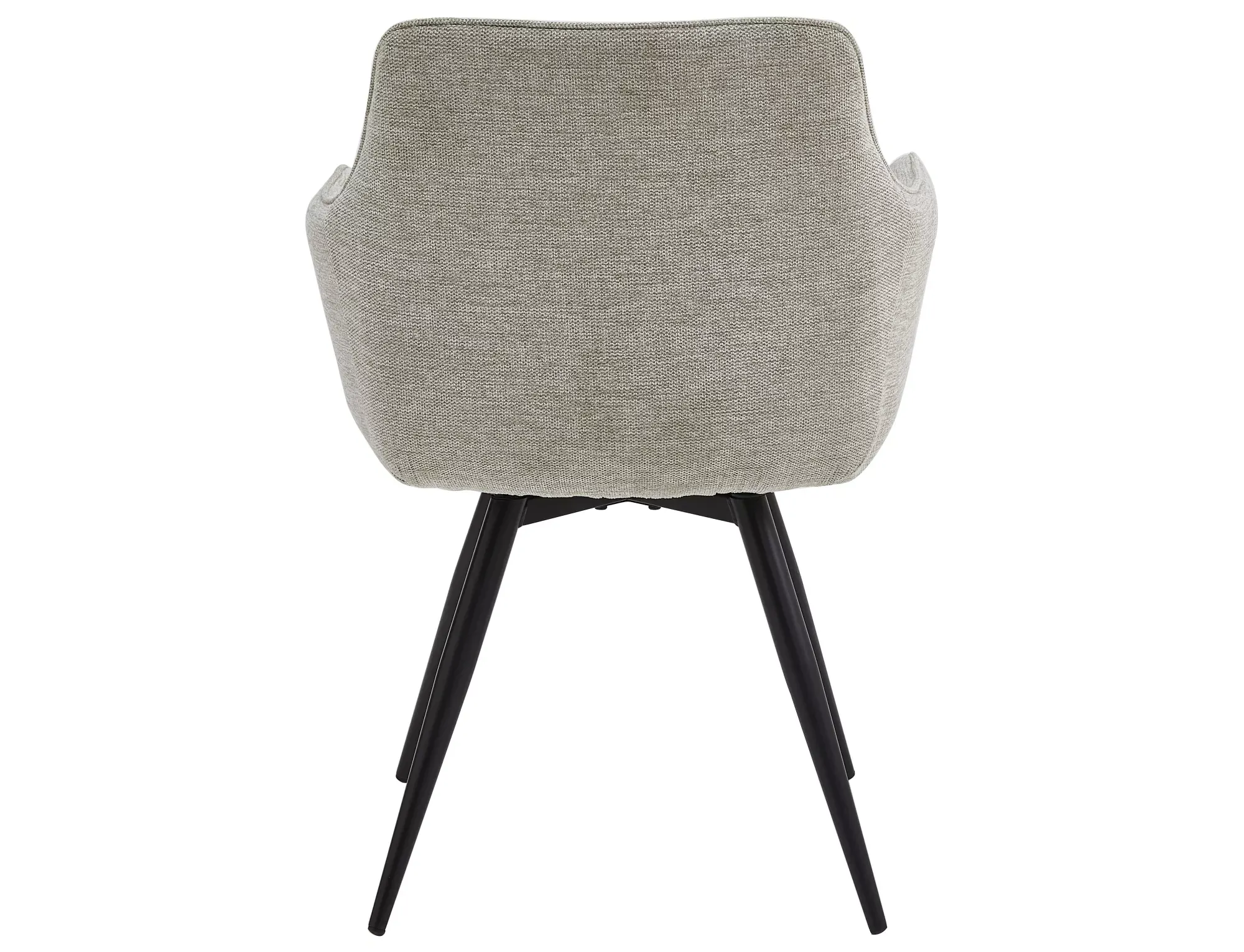 Krzesło jadalniane BALLO BREGO obrotowe szare/czarne nogi - BALLOBRCSZ07