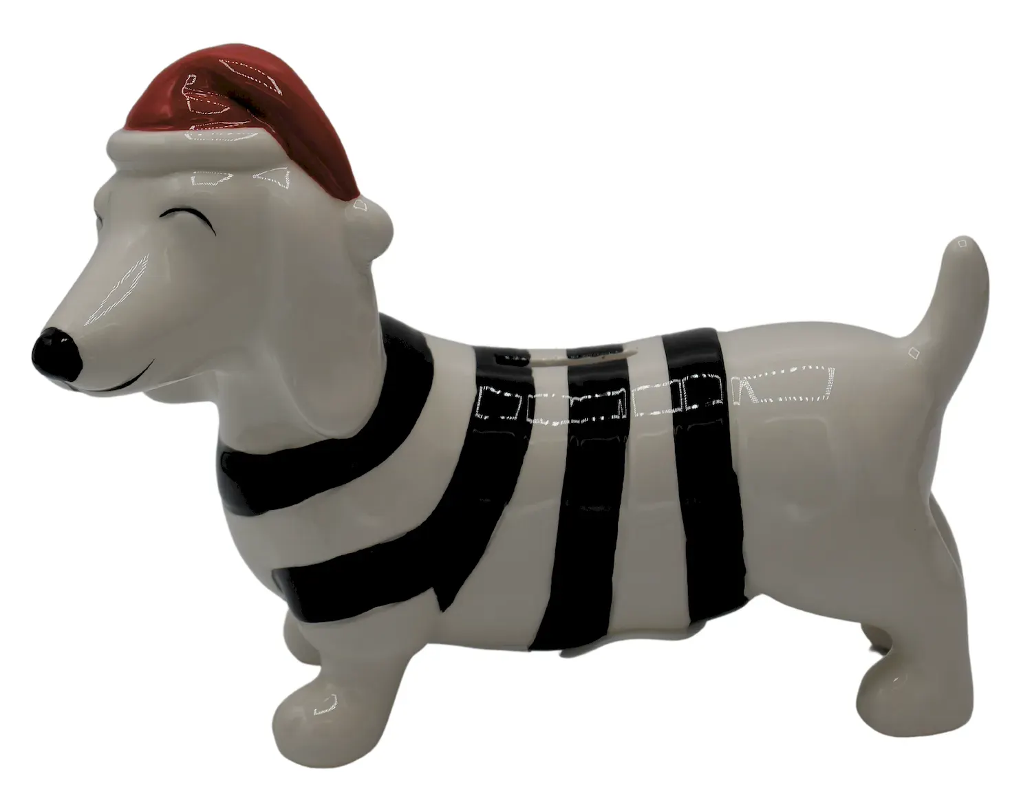 Skarbonka ceramiczna PIES ŚWIĄTECZNY wielokolorowy Skarbonka ceramiczna PIES ŚWIĄTECZNY wielokolorowy