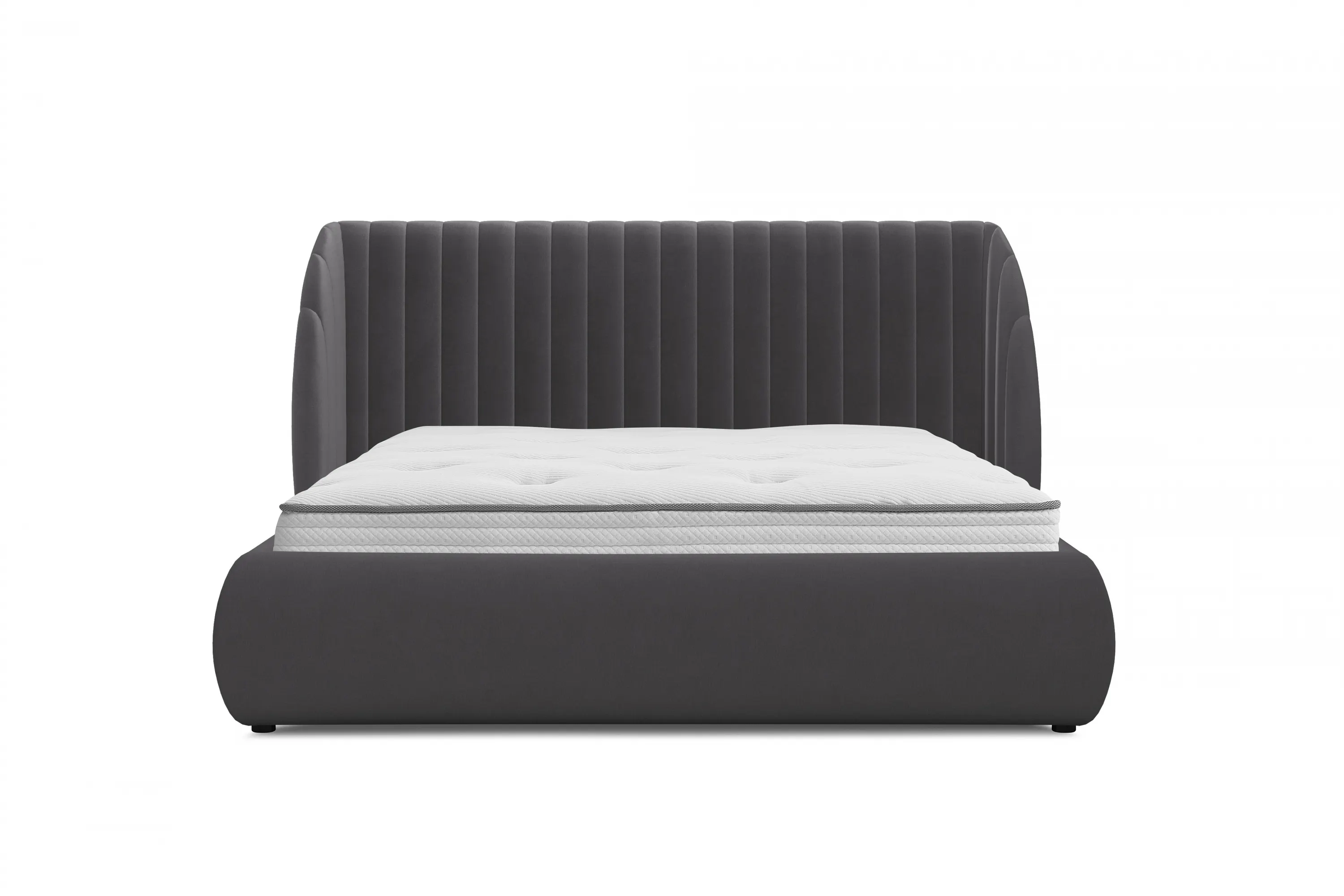 Łóżko Galin z pojemnikiem / 160x200 / Salvador (SIC) 15 - szary - B_158699