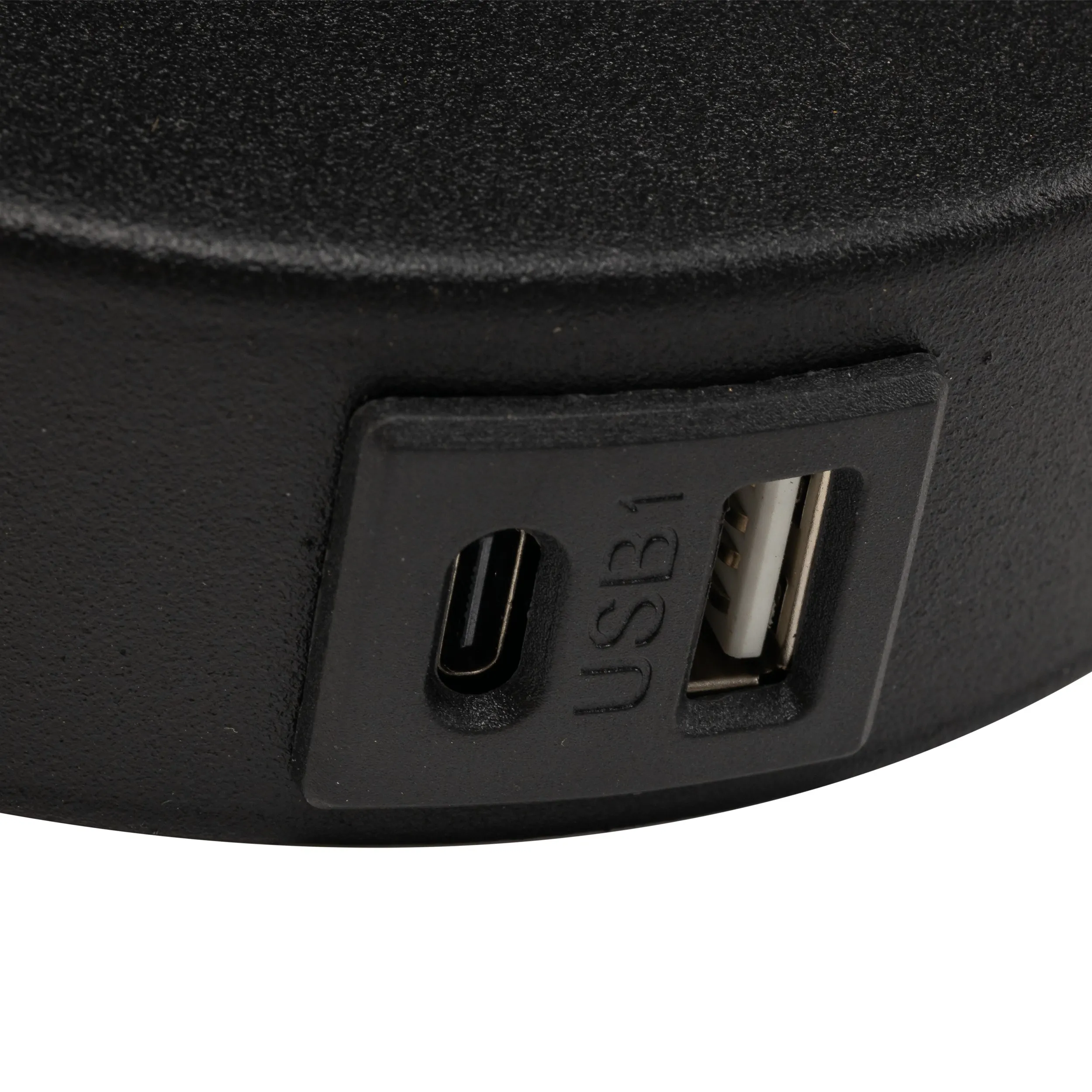 Kinkiet MAJA czarny z regulowaną lampką do czytania niezależnymi włącznikami oraz USB-A i USB-C 50x40x19cm - TK_10203