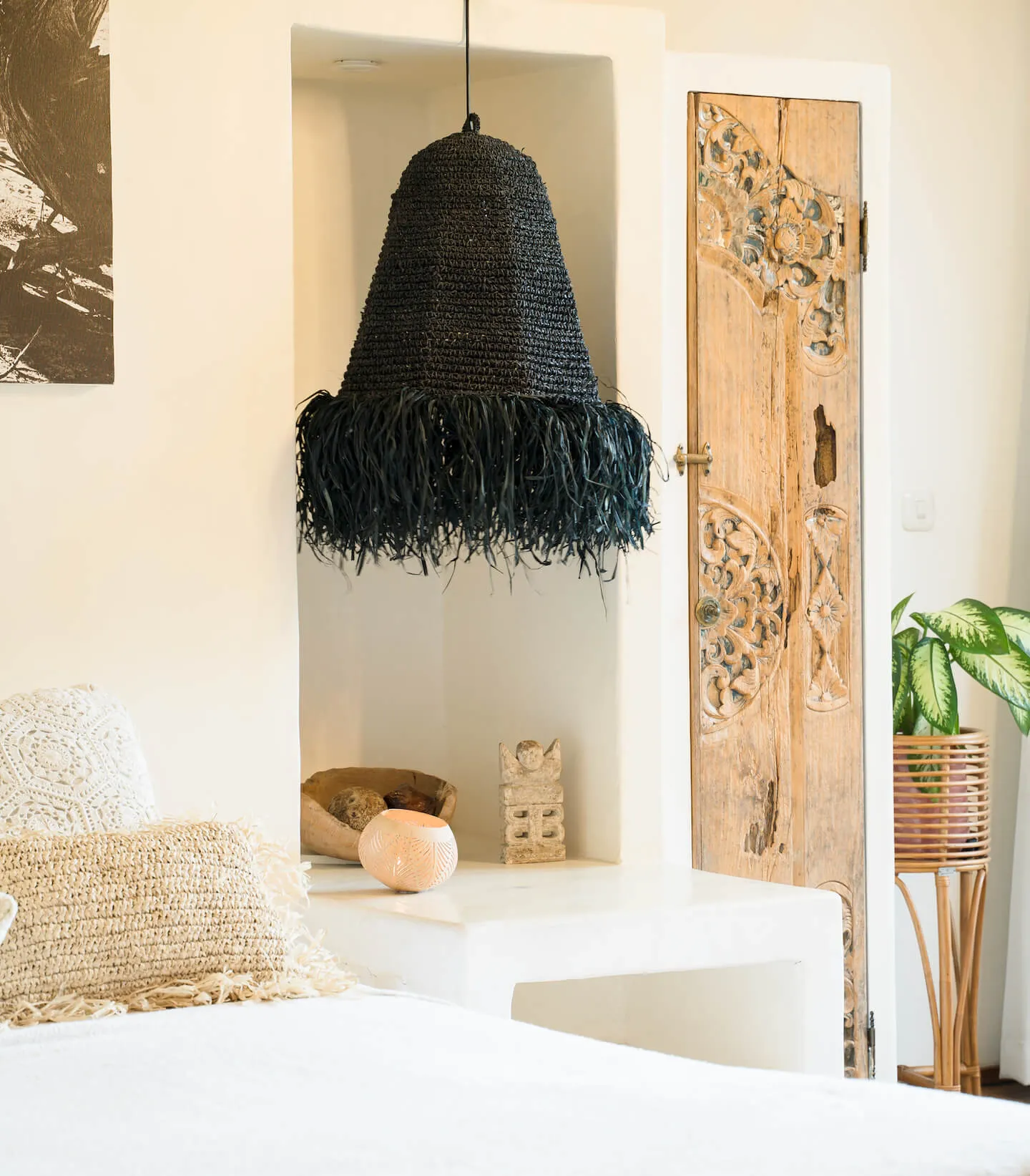 LAMPA RUMBAI CZARNA M — zdjęcie 2