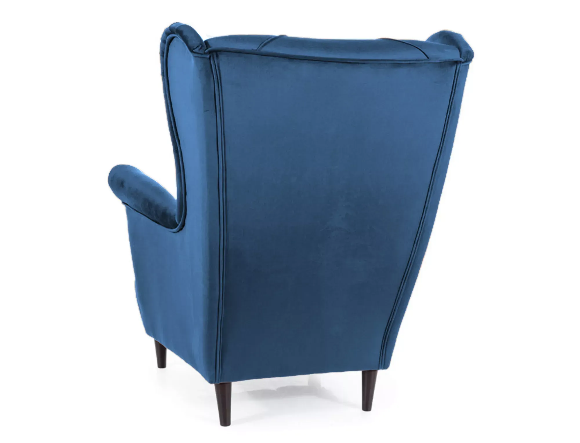 Fotel LADY VELVET Bluvel 86 granatowy wenge Signal
