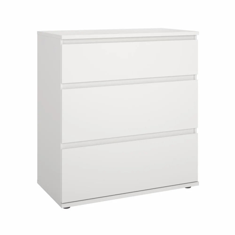 szafka, komoda, biały, szuflady, mebel