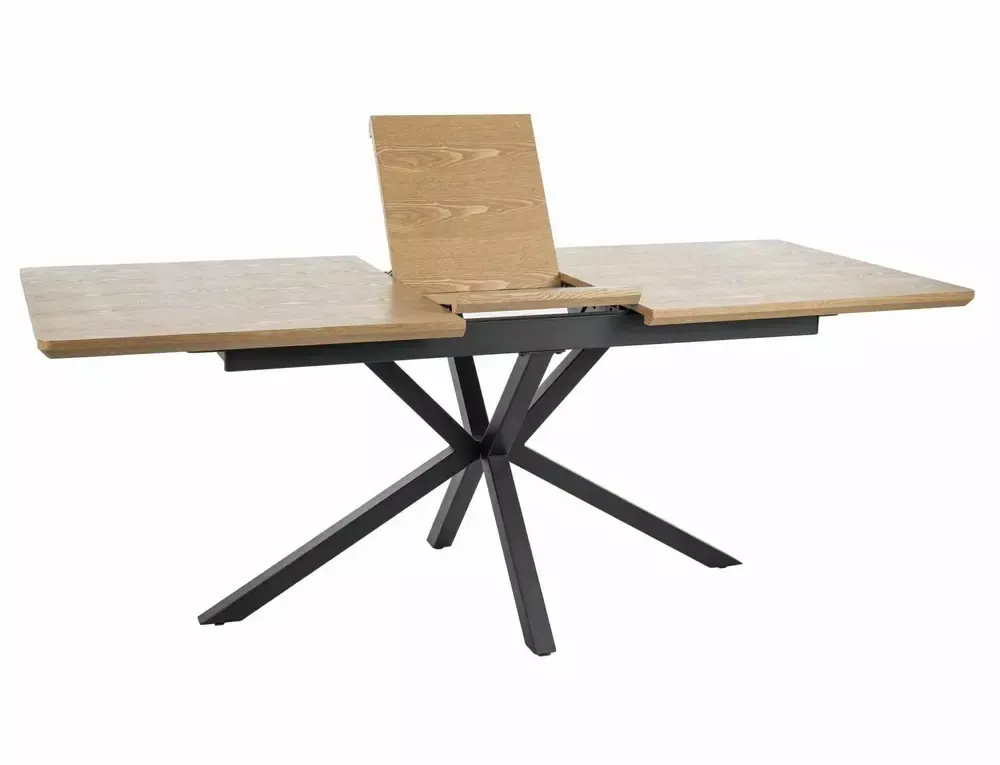 Stół rozkładany LOGAN dąb naturalny 90x160-200 cm - LOGANDC160