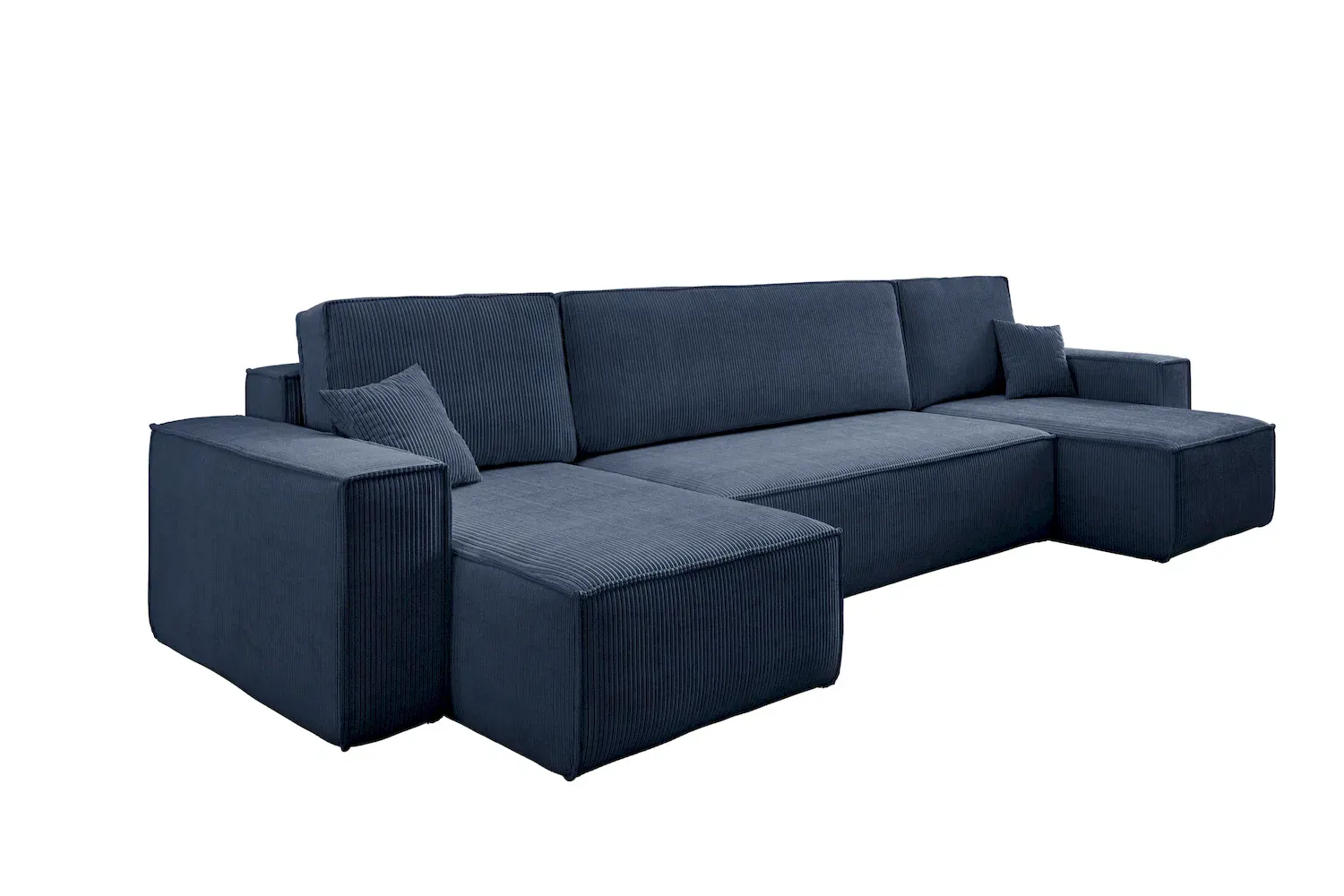 Narożnik uniwersalny KARL U rozkładany tkanina Poso 05 kobaltowy