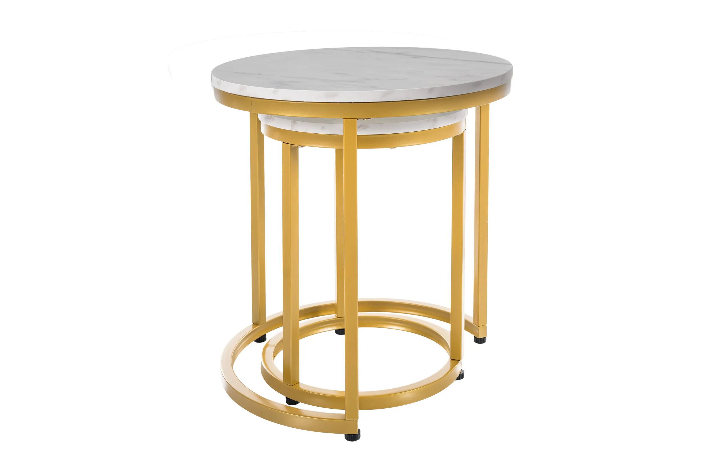 ŁAWA HOLA BIAŁY EFEKT MARMURU/ZŁOTY (ZESTAW) - HOLABMAZL