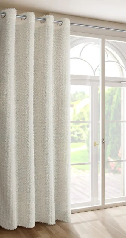 ZASŁONA GOTOWA TIFFANY 135 X 250 CM KREMOWY - EU_459658