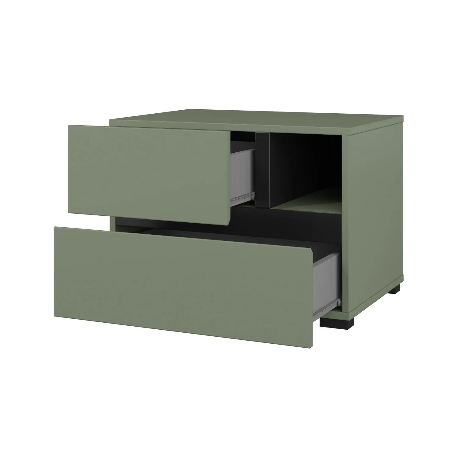 Szafka nocna z szufladami CROSS S 55x40 zielona - 24GWMY22