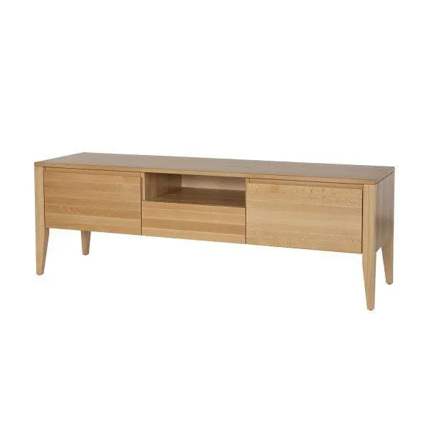 Szafka RTV dębowa RV335 Surowy nielakierowany DREWMAX - 40922