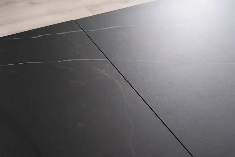 Stół rozkładany SALVADORE CERAMIC 90x160(240) cm ceramika Sahara Noir czarny - SALVADORECC160