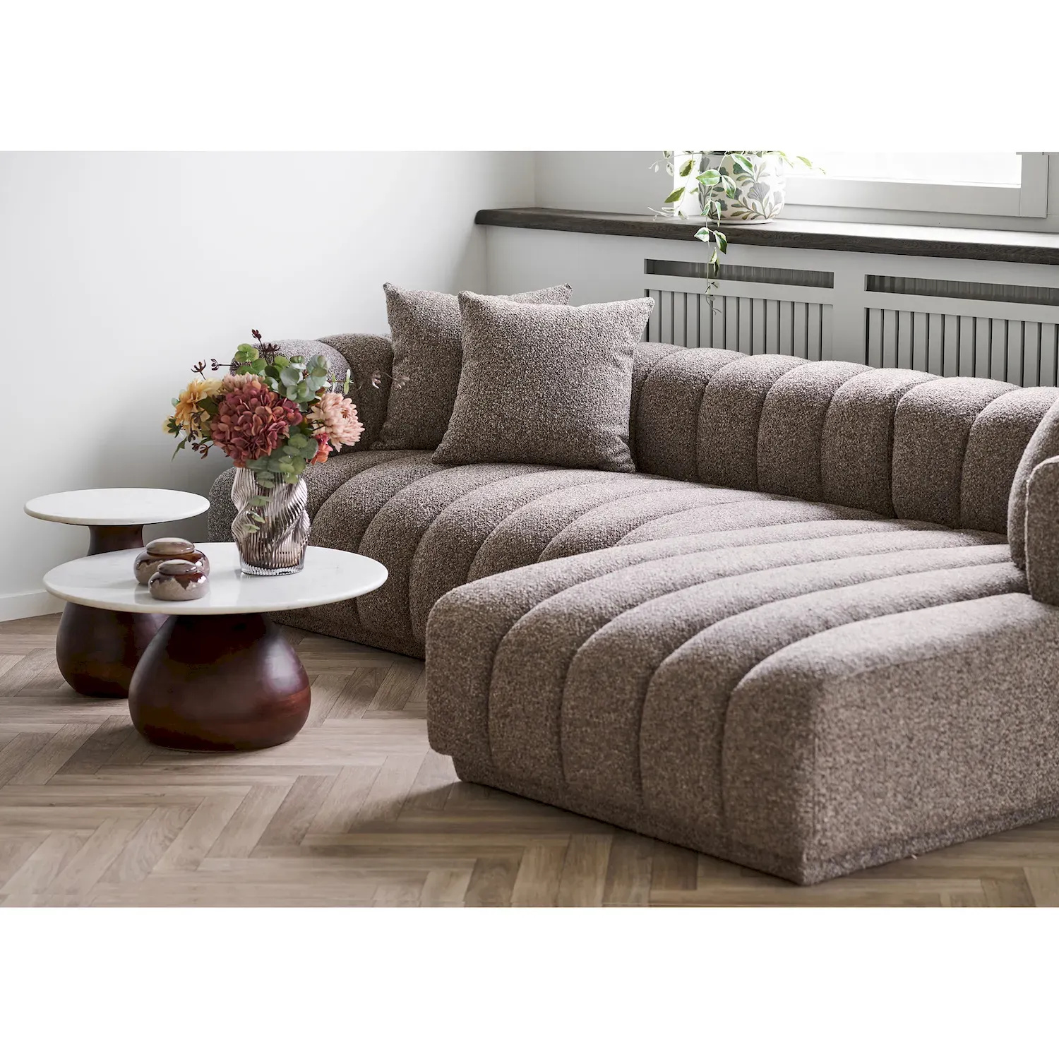 Wazon szkło dmuchane 17x25 brązowy — zdjęcie 6