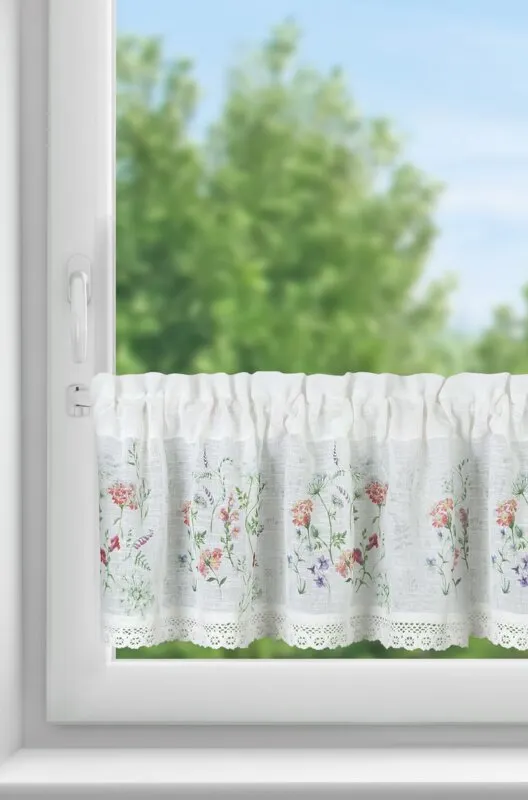 FIRANA GOTOWA SYLWIA NA TAŚMIE 150X30 CM BIAŁY