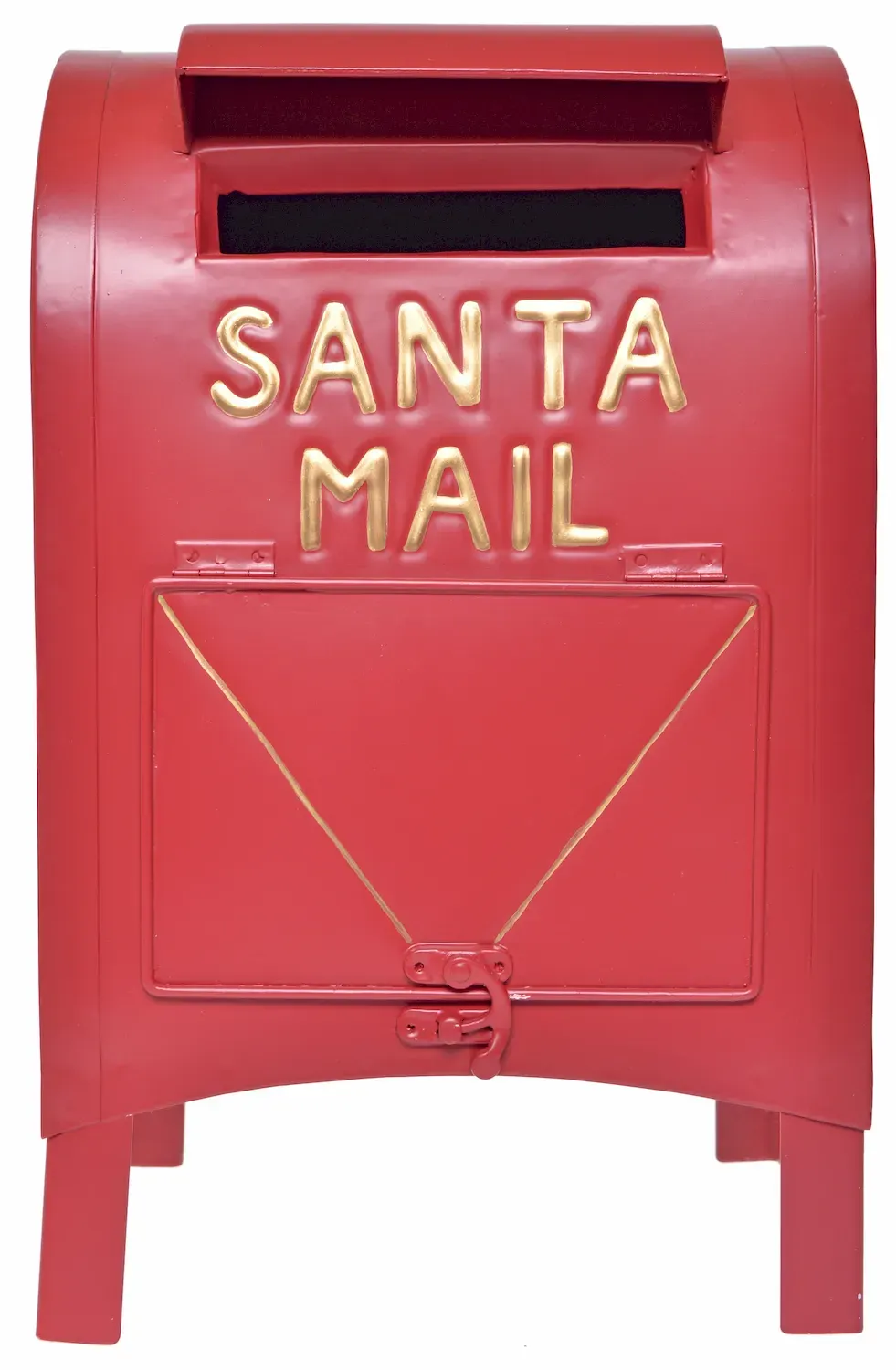 Skrzynka na listy metalowa 'MERRY CHRISTMAS' 5522 czerwono-biała