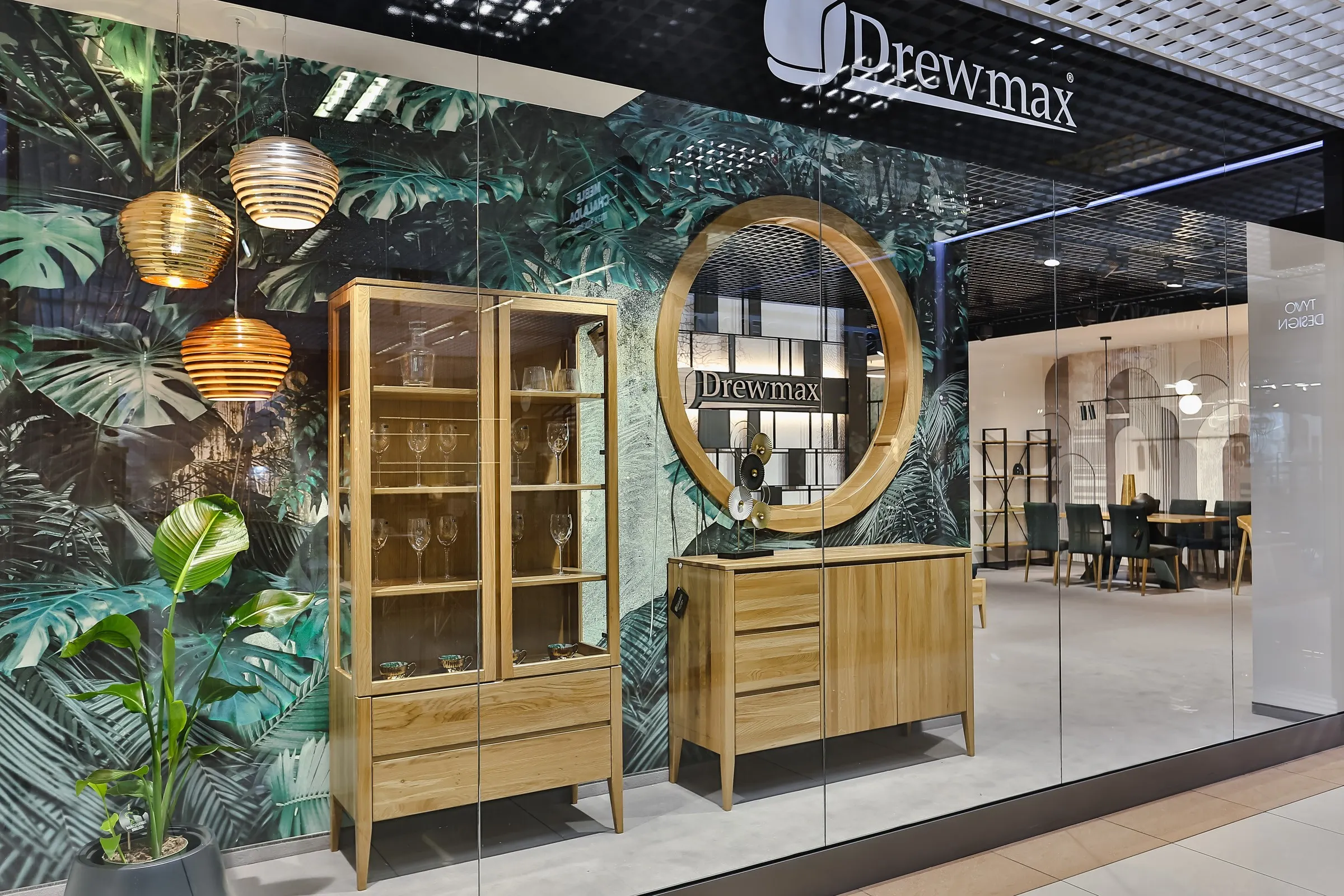 Komoda dębowa KD338 Naturalny DREWMAX - 33631