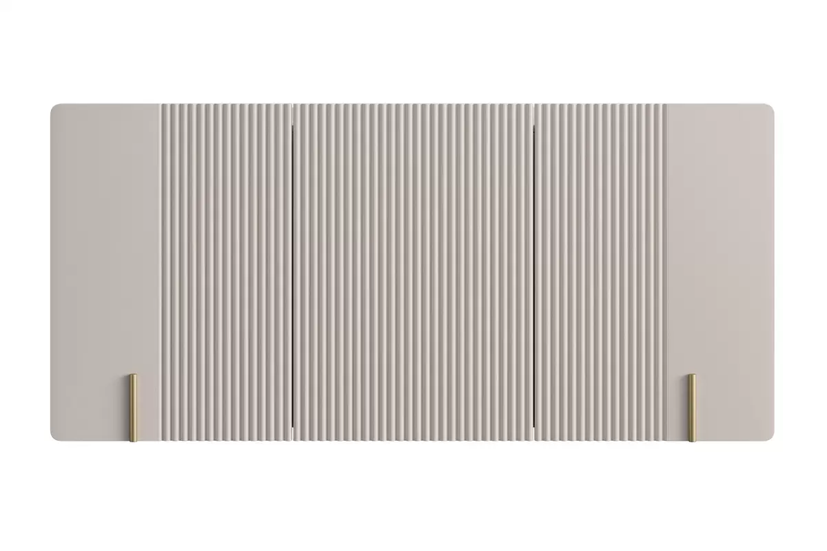 MALMI Komoda 150 3D - cashmere / crema bianca / wisząca / złote uchwyty - B_162314