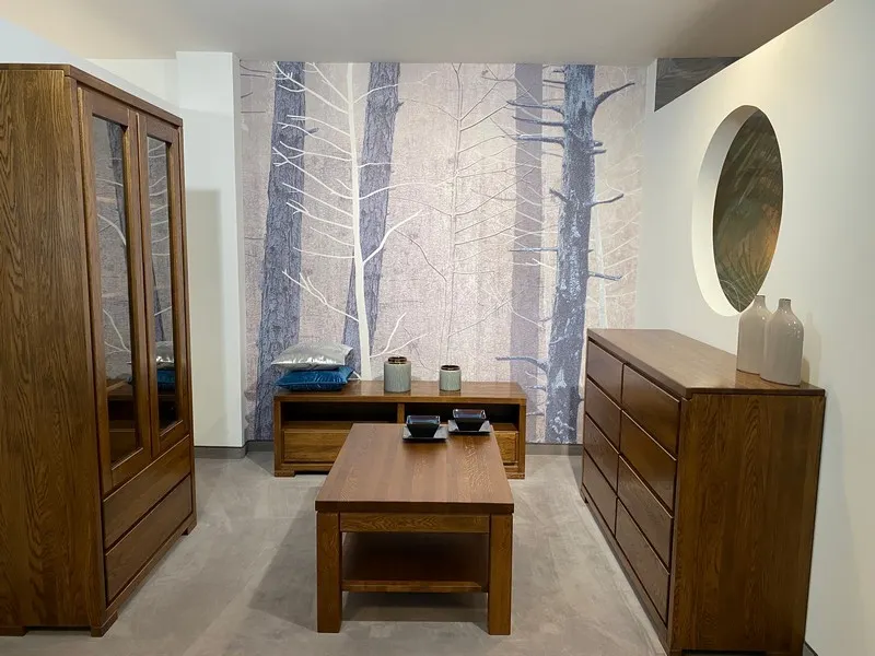 Komoda dębowa KD352 Surowy nielakierowany DREWMAX - 40909