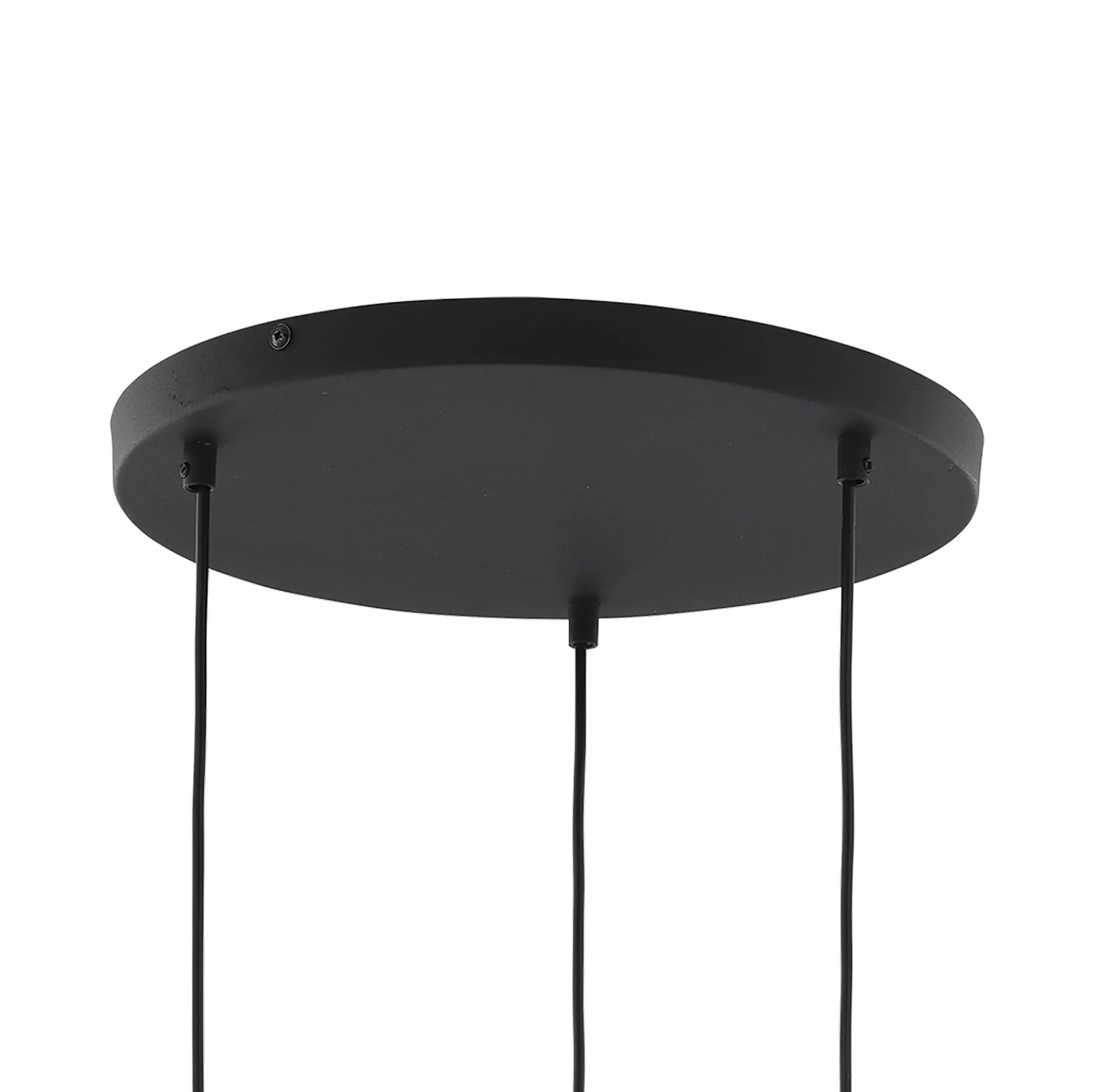 Lampa wisząca PIANO czarna złota na okrągłej podstawie 140x20cm - TK_6421