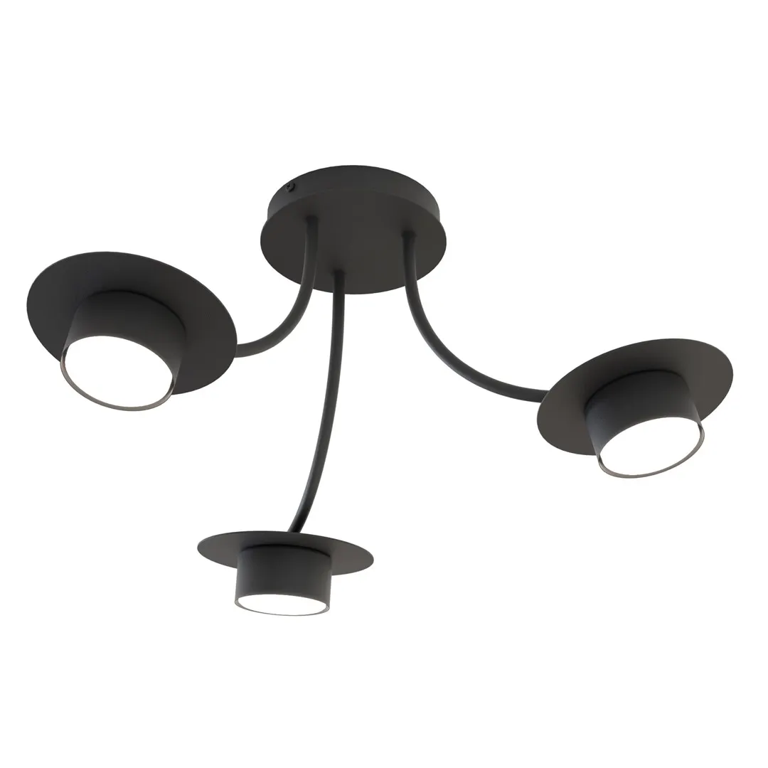 Lampa sufitowa ENSO 3 BL czarna Lampa sufitowa ENSO 3 BL czarna