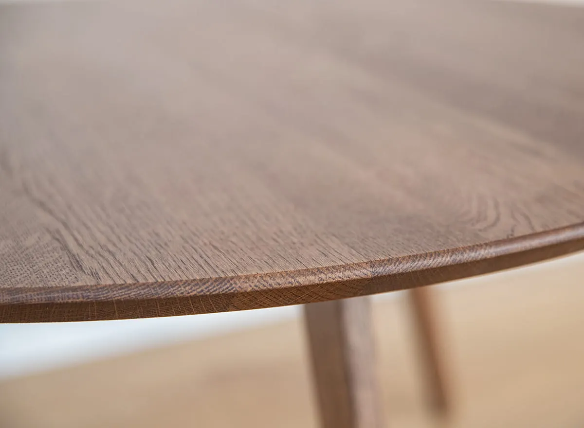 Stolik narożny dębowy ORBETELLO 95x96 cm tabacco - 3SORB59T