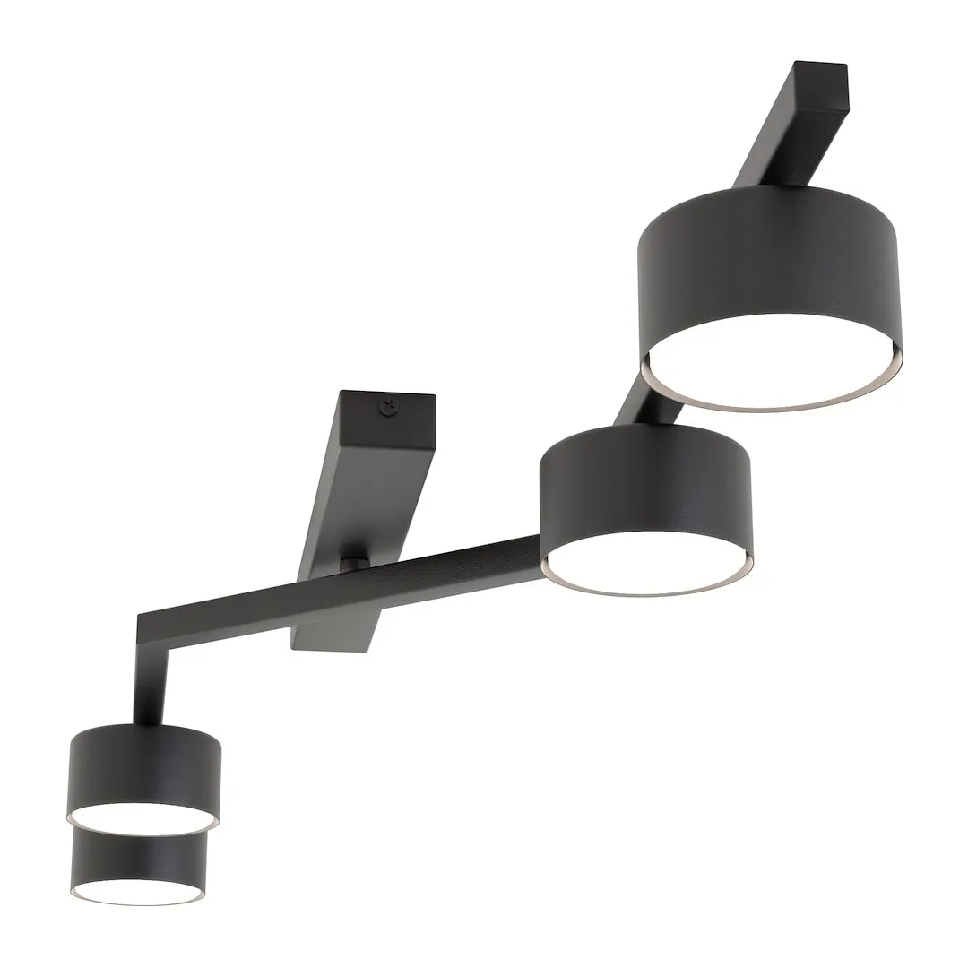 Lampa sufitowa plafon SKAN 4 czarna — zdjęcie 4