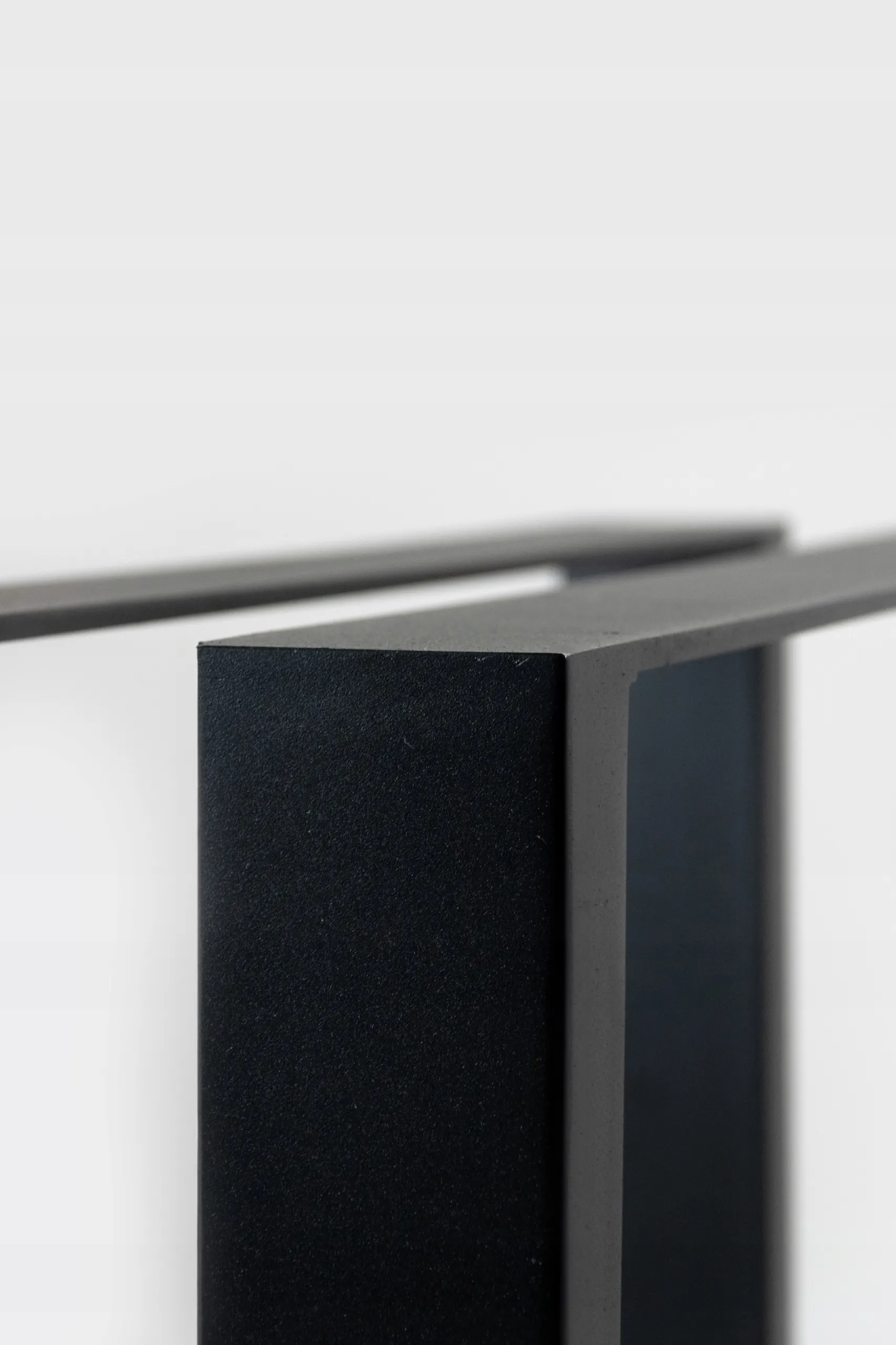 Nogi metalowe do stołu stelaż pod blat MATARO zestaw 2 szt. 72x72x8 czarne - LD_TZ000484