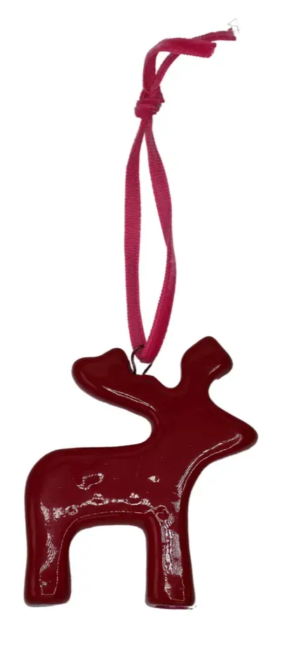 Zawieszka ceramiczna RENIFER bordowa Zawieszka ceramiczna RENIFER bordowa