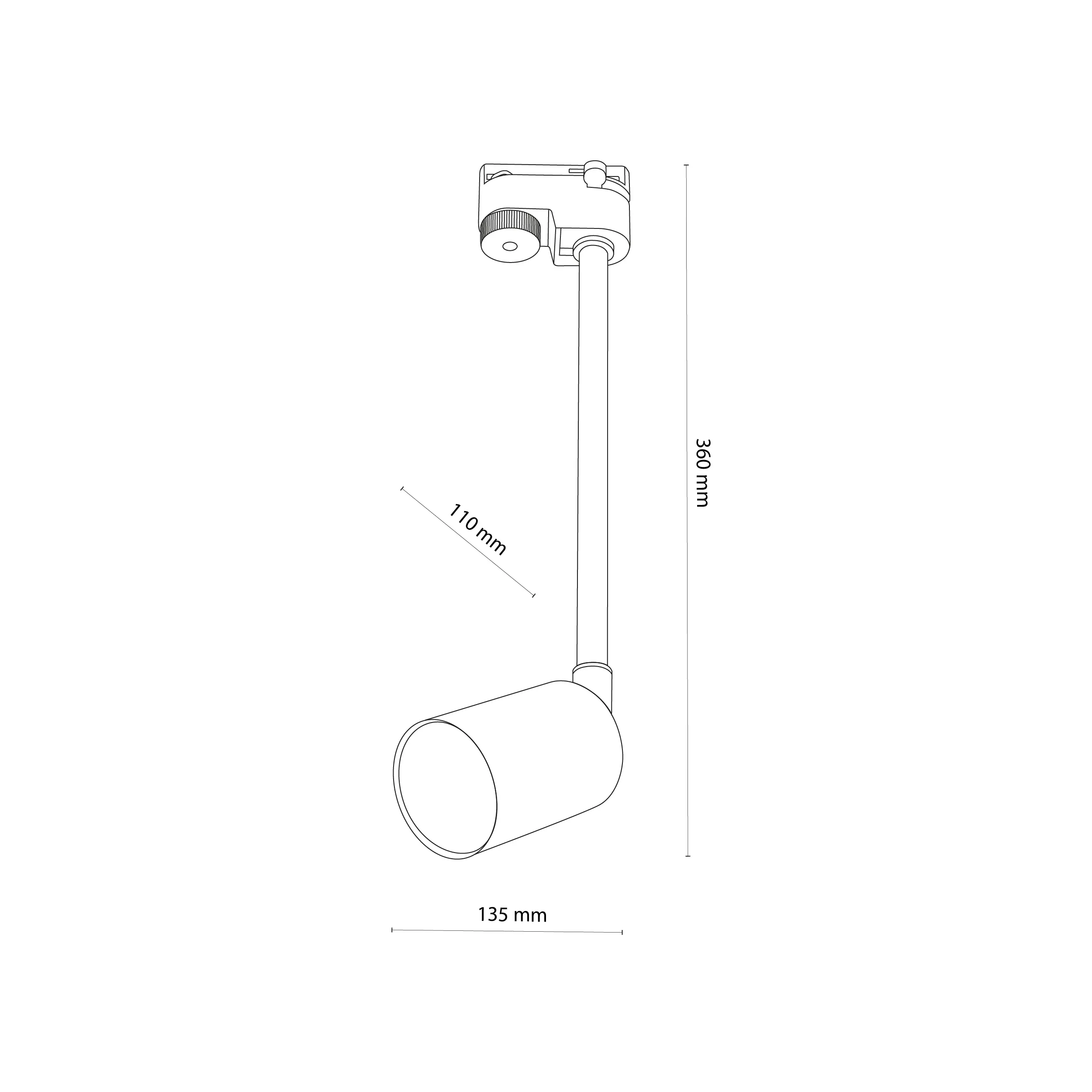 Reflektor listwowy TRACER biały długi 36cm - TK_4888