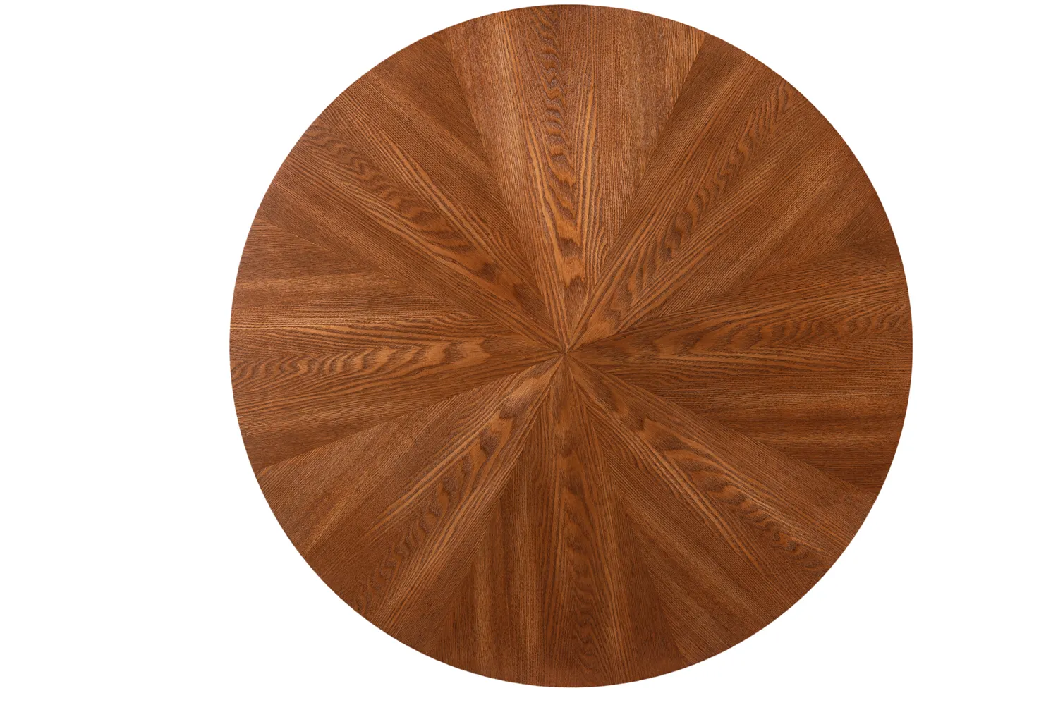 Stół okrągły AMADEO 80 cm orzech/czarna metalowa podstawa - AMADEOORCFI80