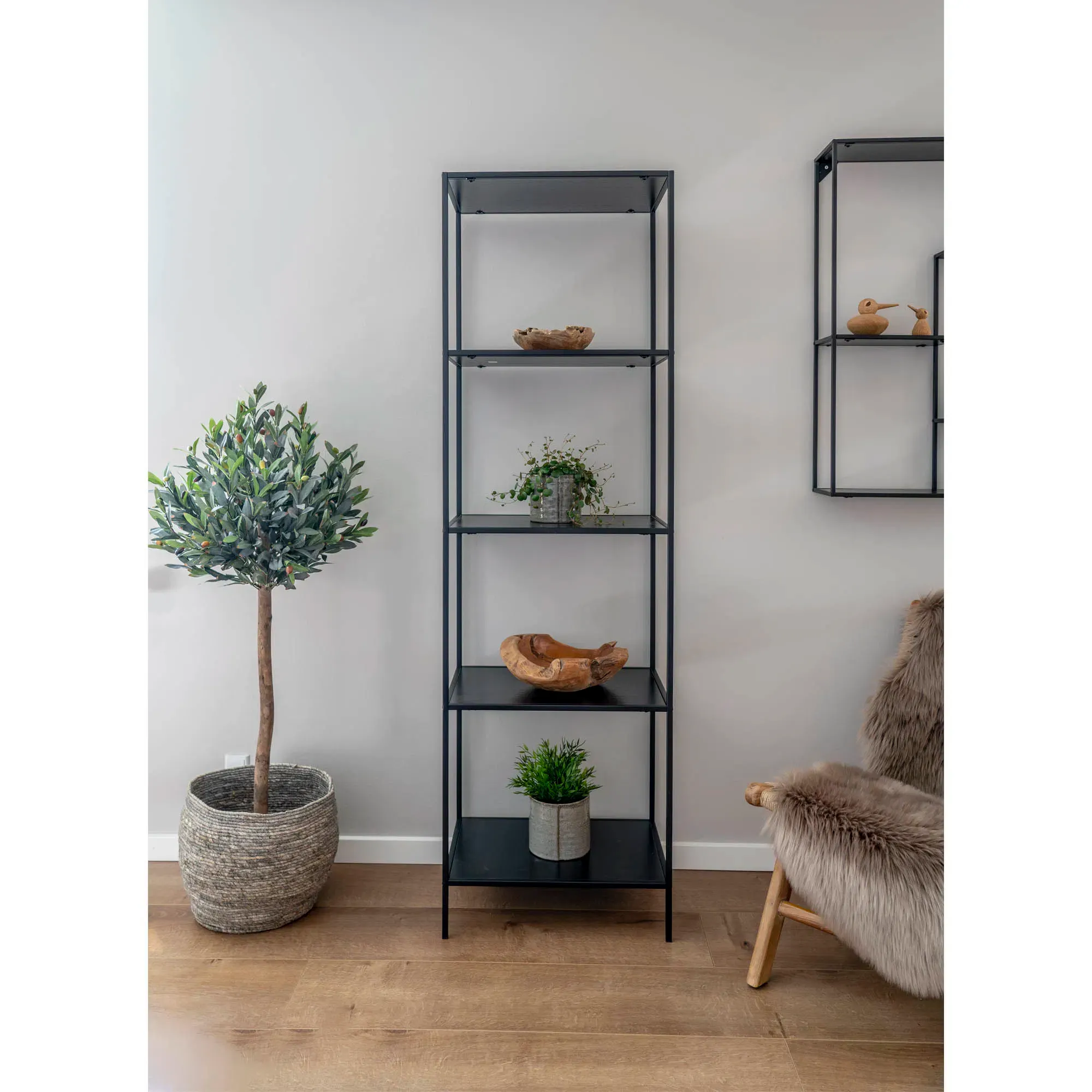 Vita Regał 2 Czarny 51x36x170 — zdjęcie 7