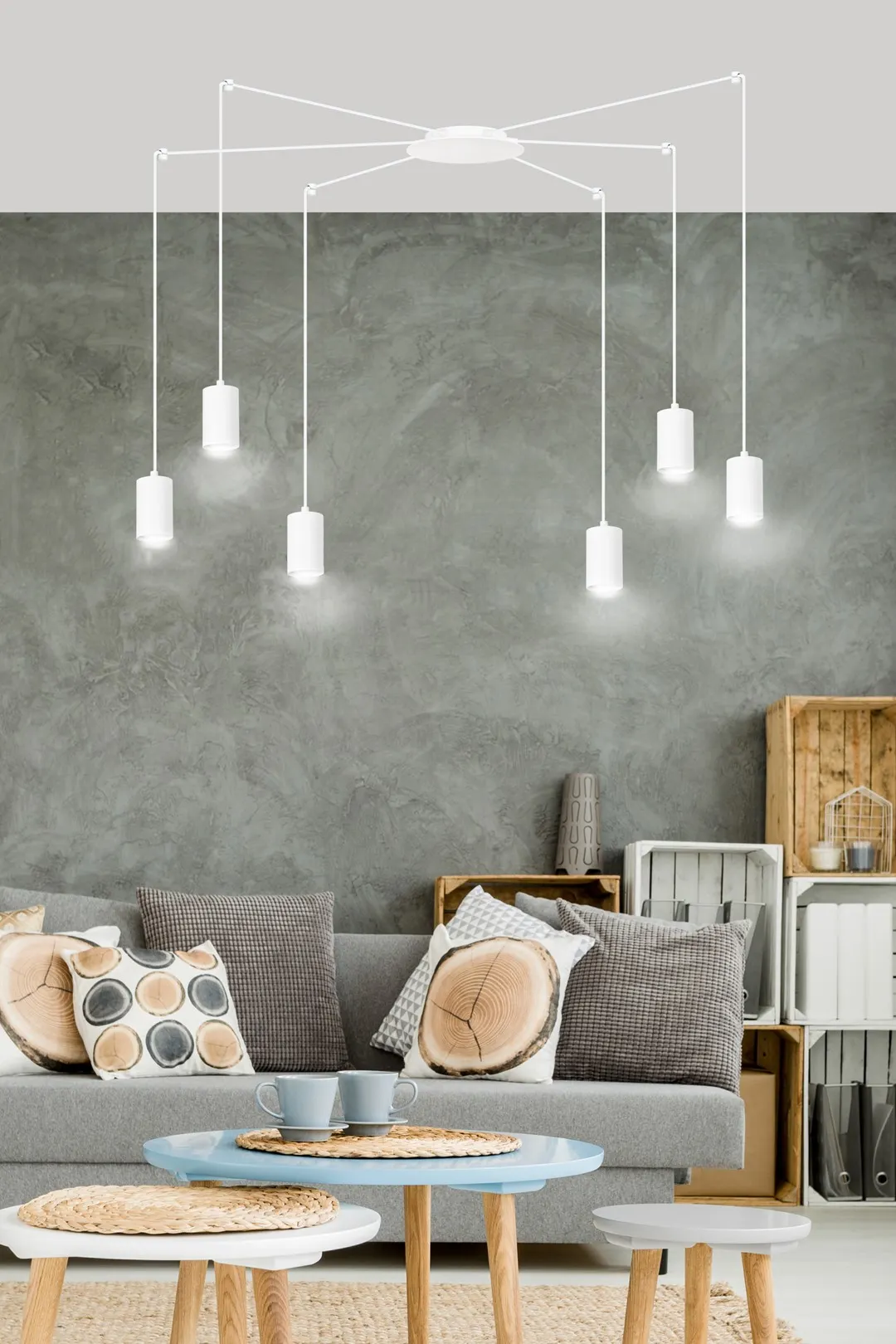 Lampa wisząca TRAKER Biały 525/6 - 525/6