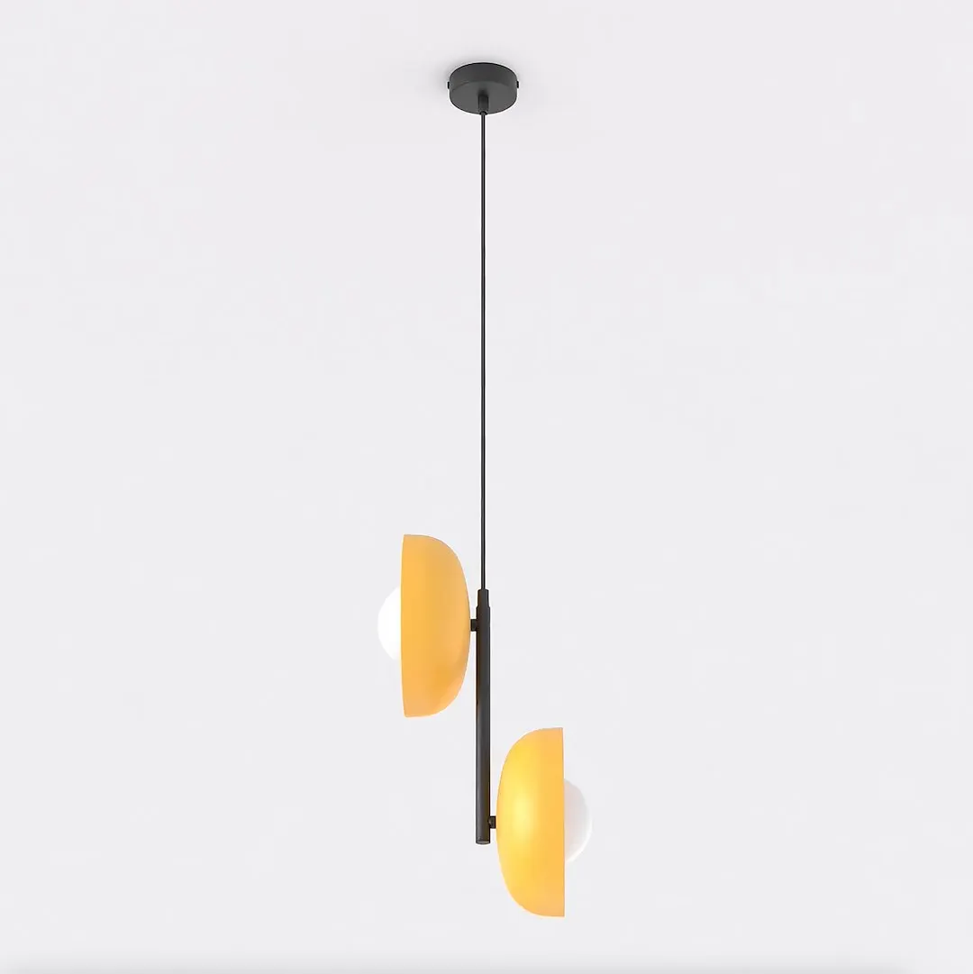 Lampa wisząca metalowa VANILA 2 BL pomarańczowa - 1599/2