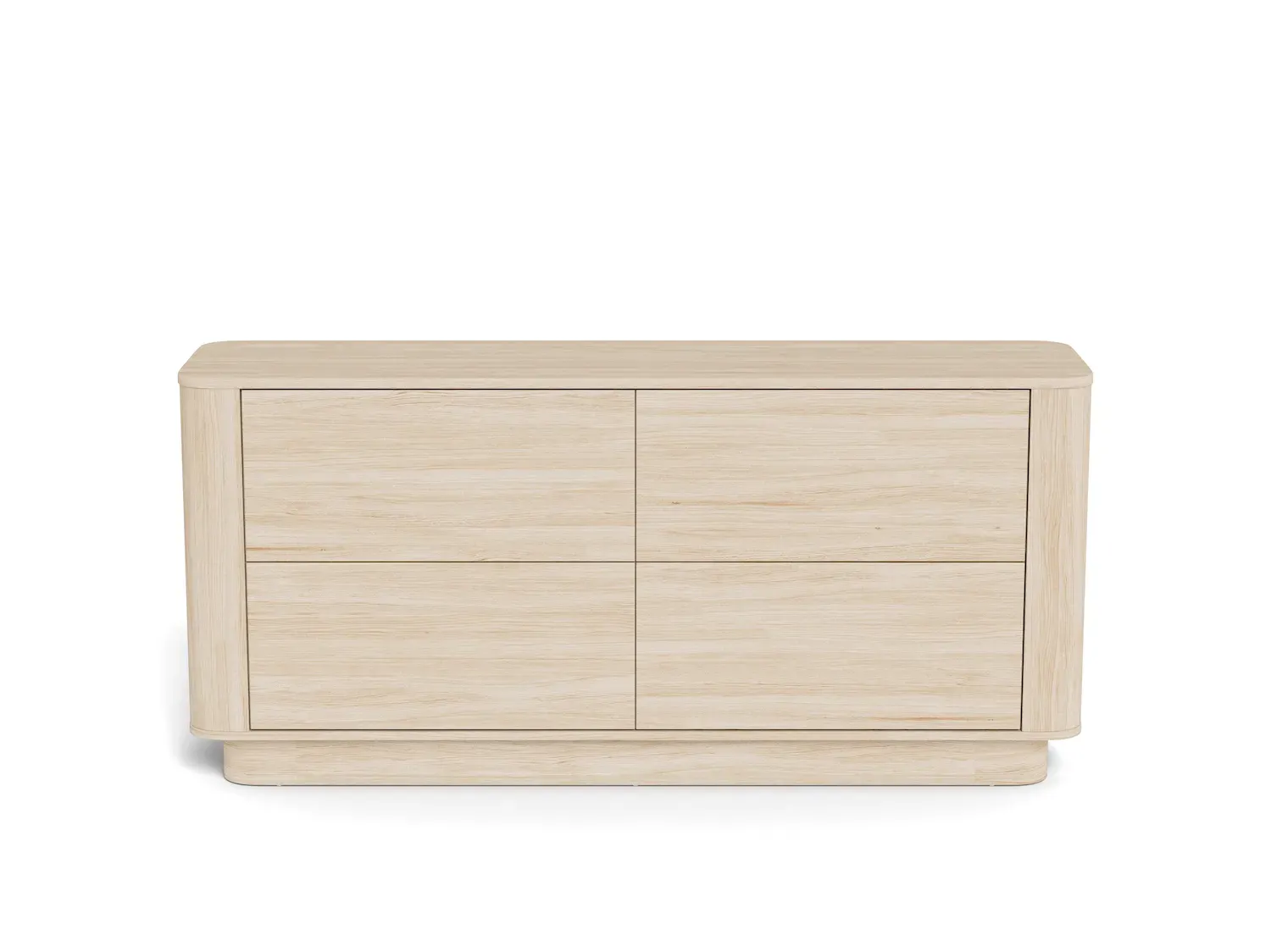 Komoda z 4 szufladami ATMORE 160 dąb bielony - H000025656