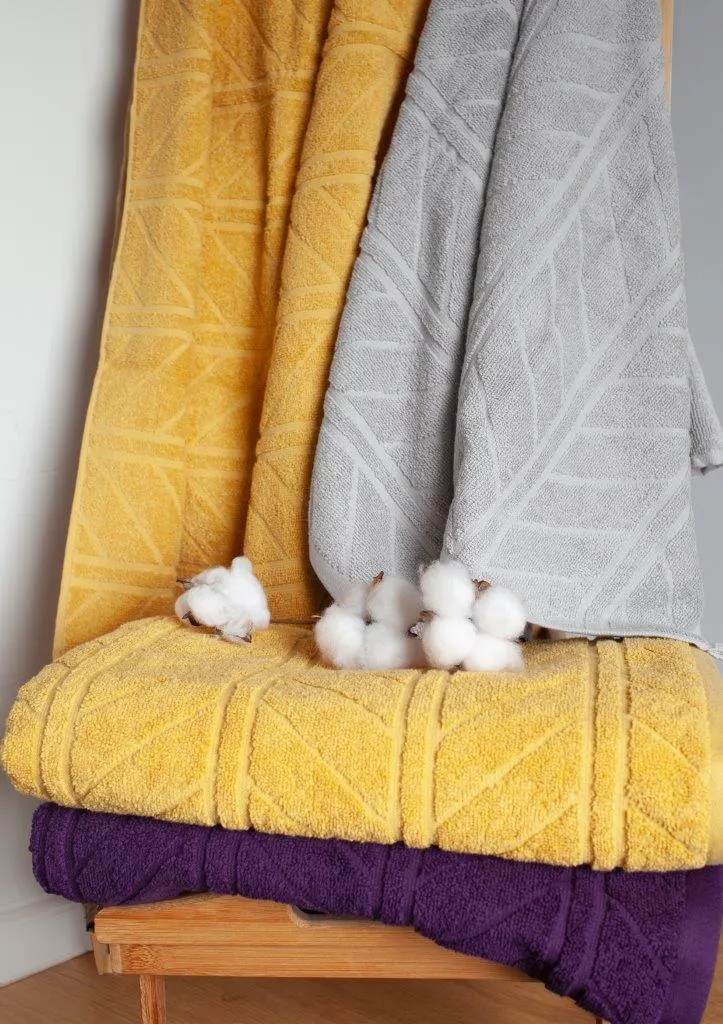 Ręcznik frotte RELIEF 30x50 gramatura 500 żółty - FARO_30232