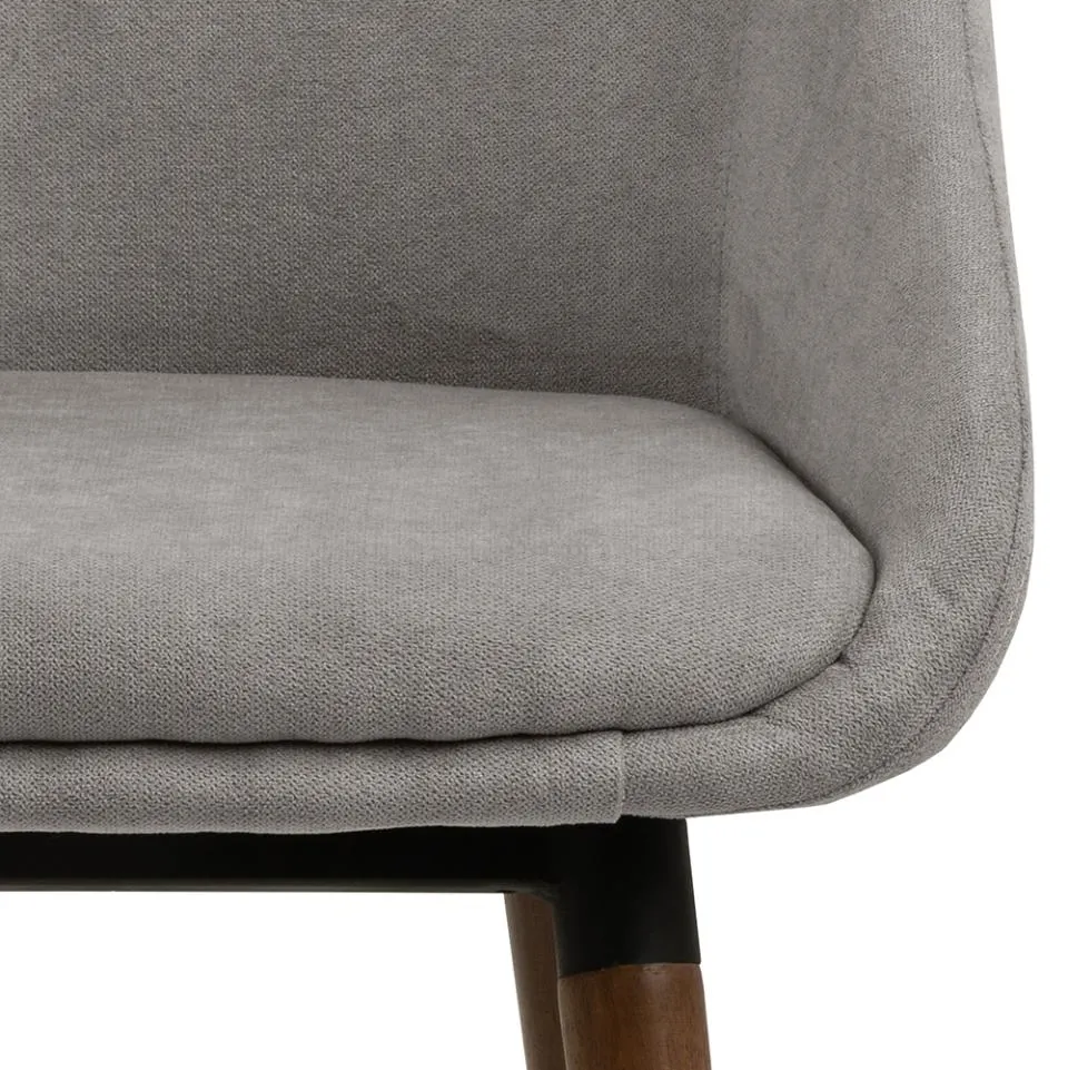 Krzesło Lana, szary- orzechowy ( zestaw 2 sztuk ) - 0000098135